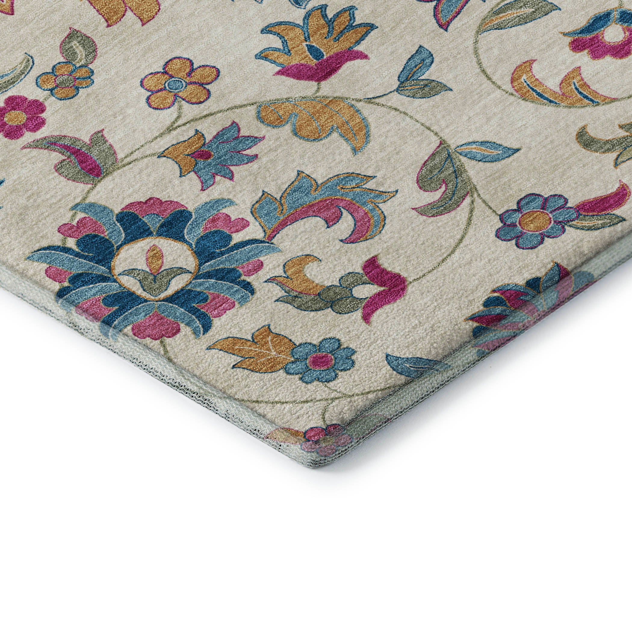 Baku Machine Washable Transitional Linen Ivory Rug 1'8" x 2'6" #shape_Rectangle