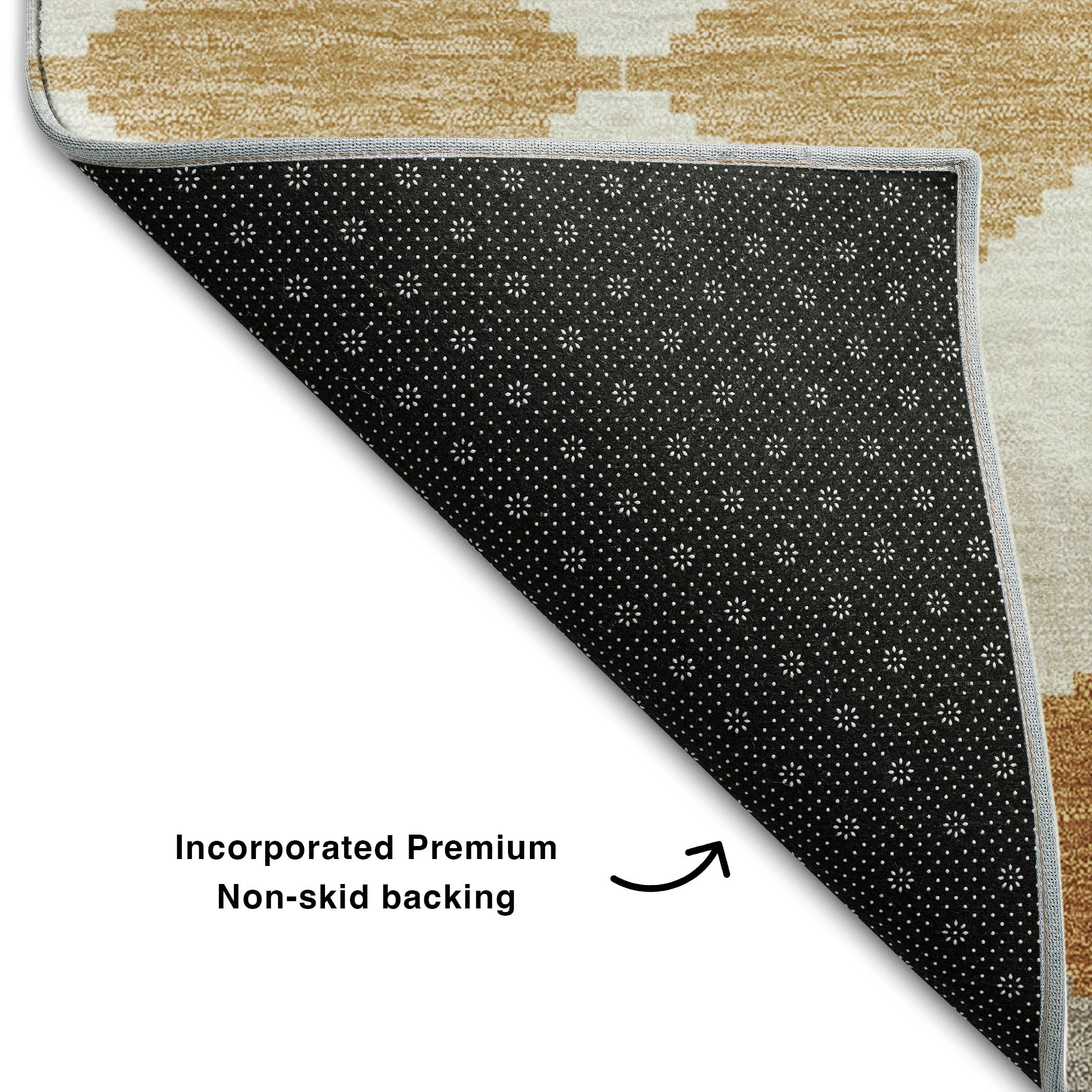 Colombo Machine Washable Transitional Copper Orange Rug 1'8" x 2'6" #shape_Rectangle