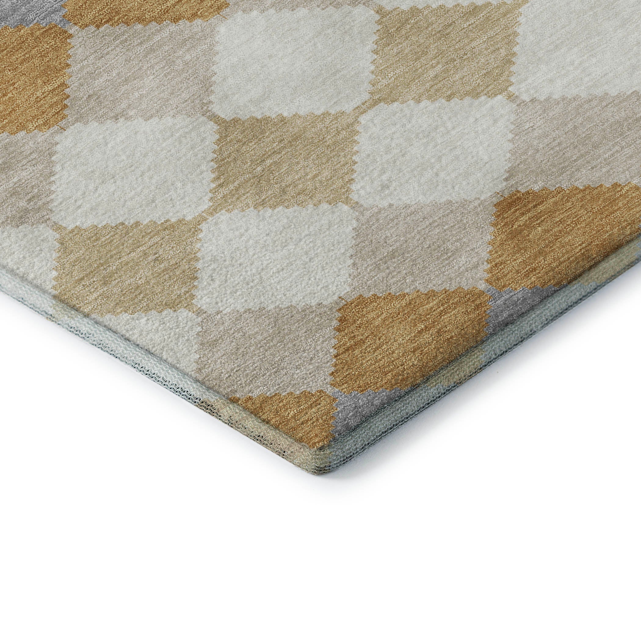 Colombo Machine Washable Transitional Gold Rug 1'8" x 2'6" #shape_Rectangle