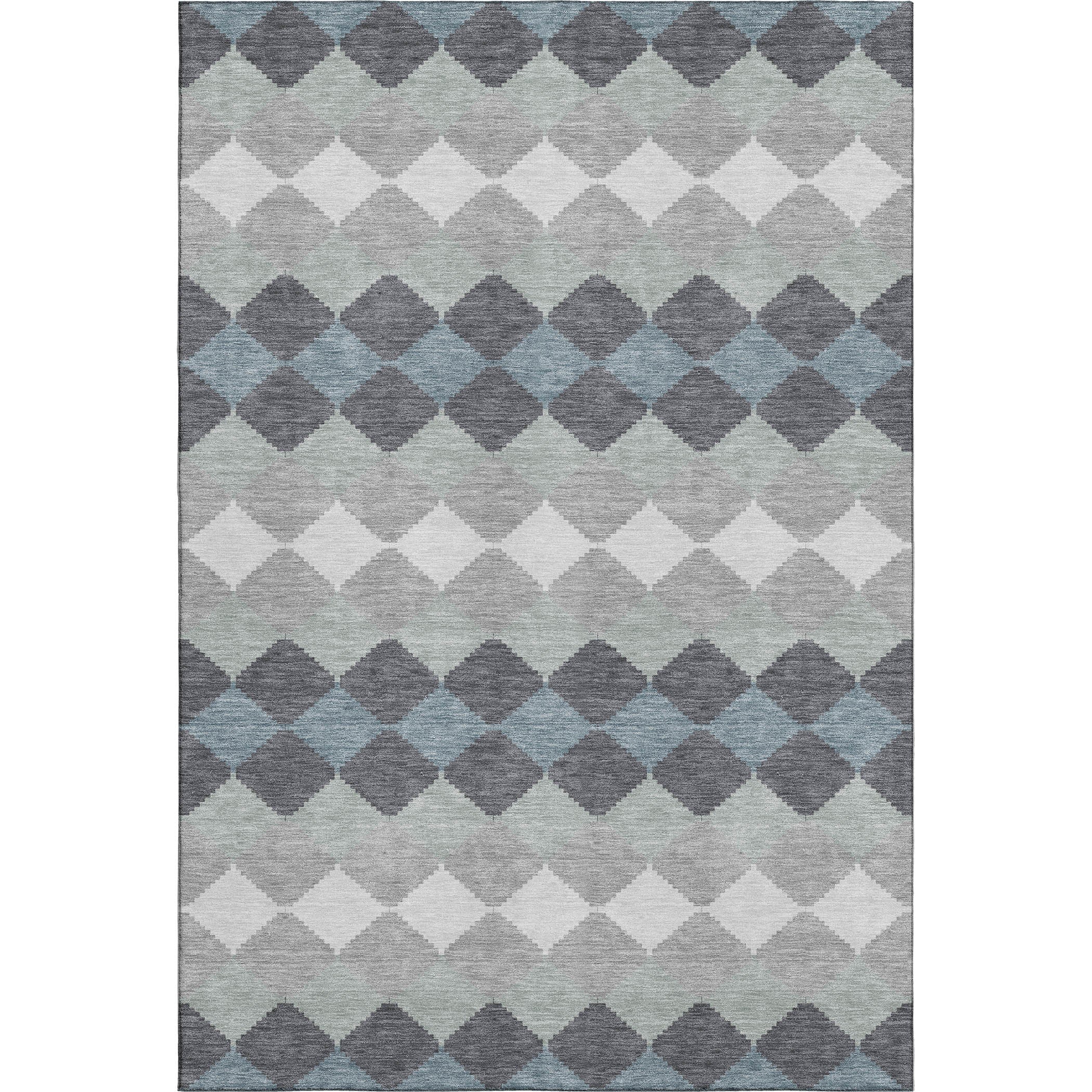 Colombo Machine Washable Transitional Gray Rug 2'6" x 3'10" #shape_Rectangle