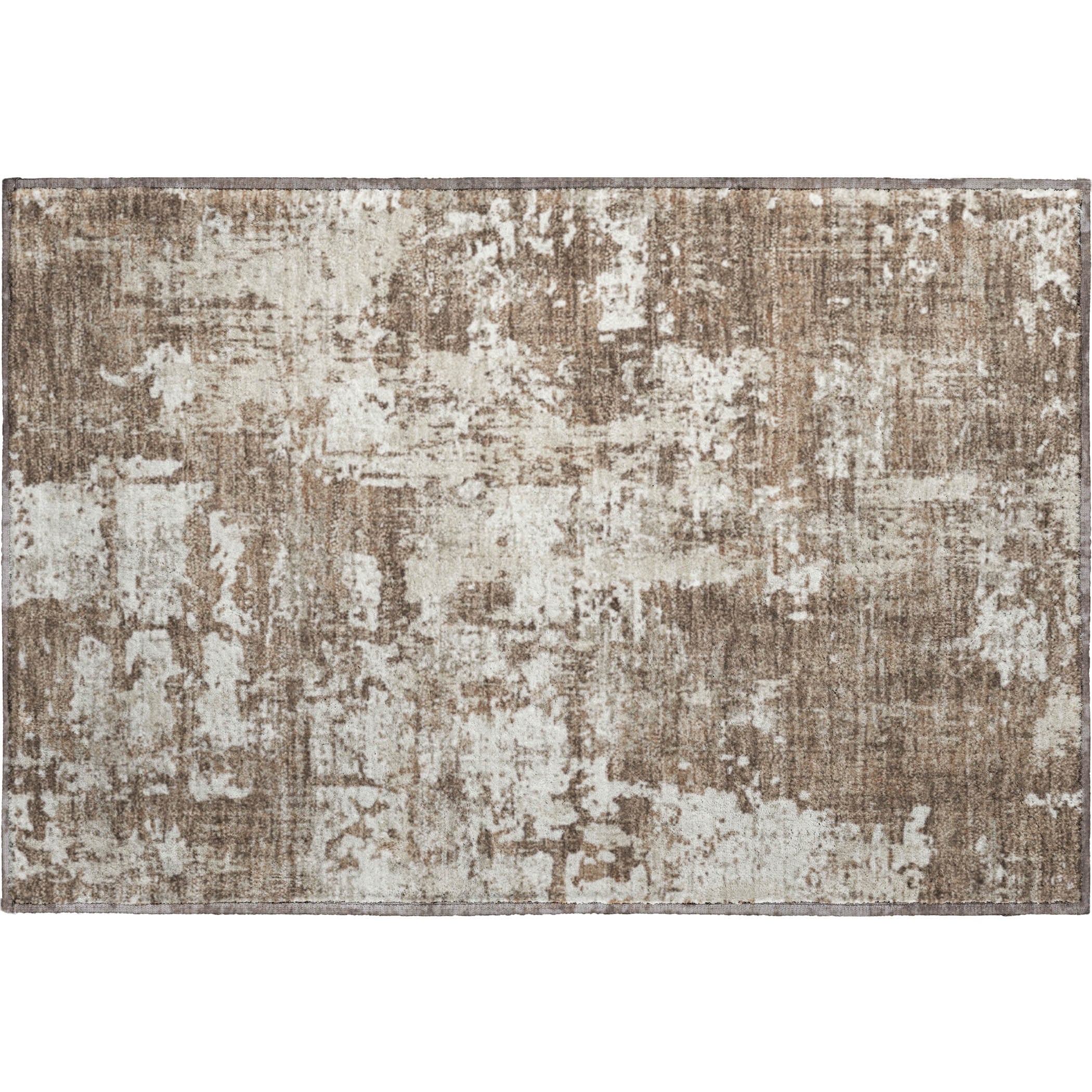 Athens Machine Washable Transitional Brown Rug 1'8" x 2'6" #shape_Rectangle