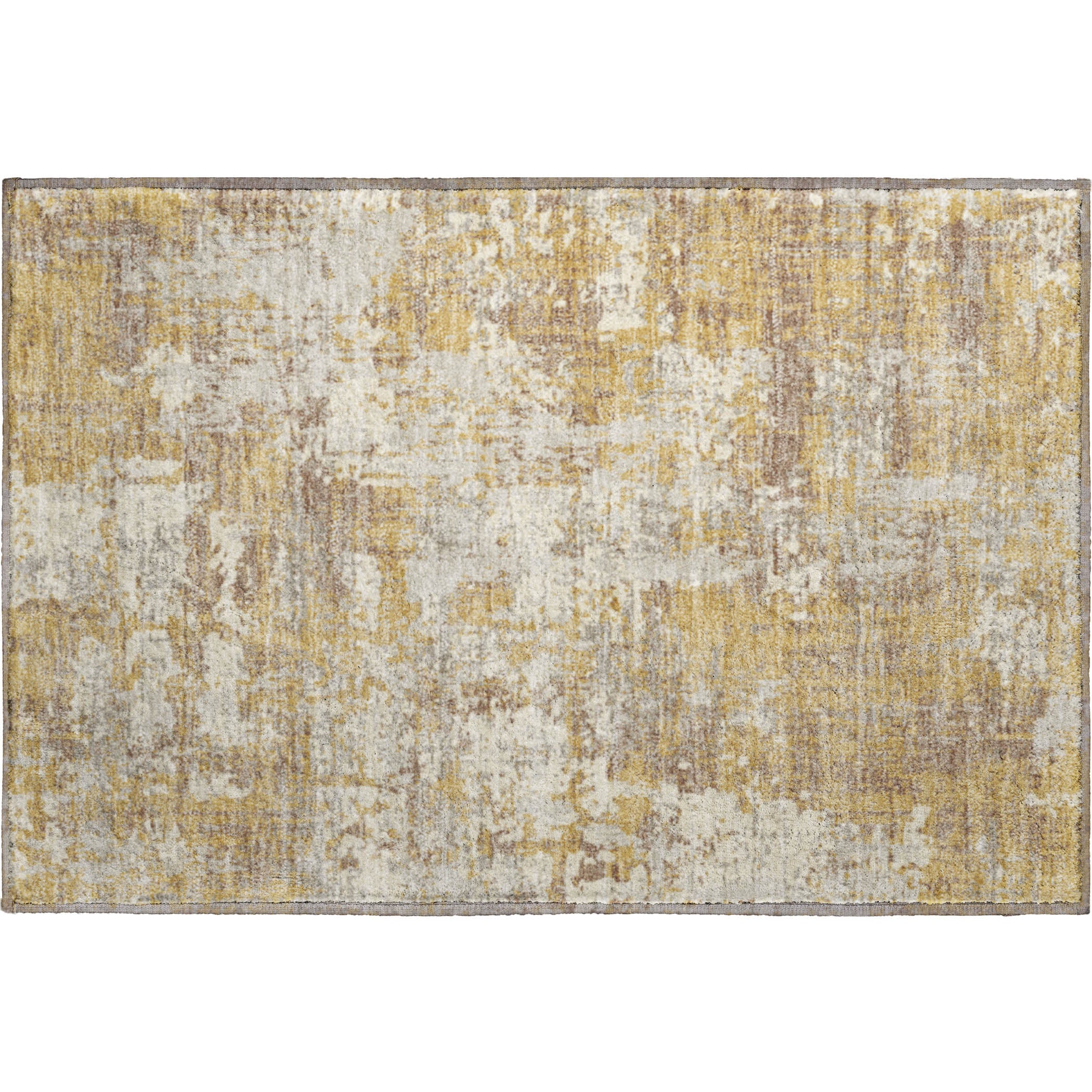 Athens Machine Washable Transitional Gold Rug 1'8" x 2'6" #shape_Rectangle