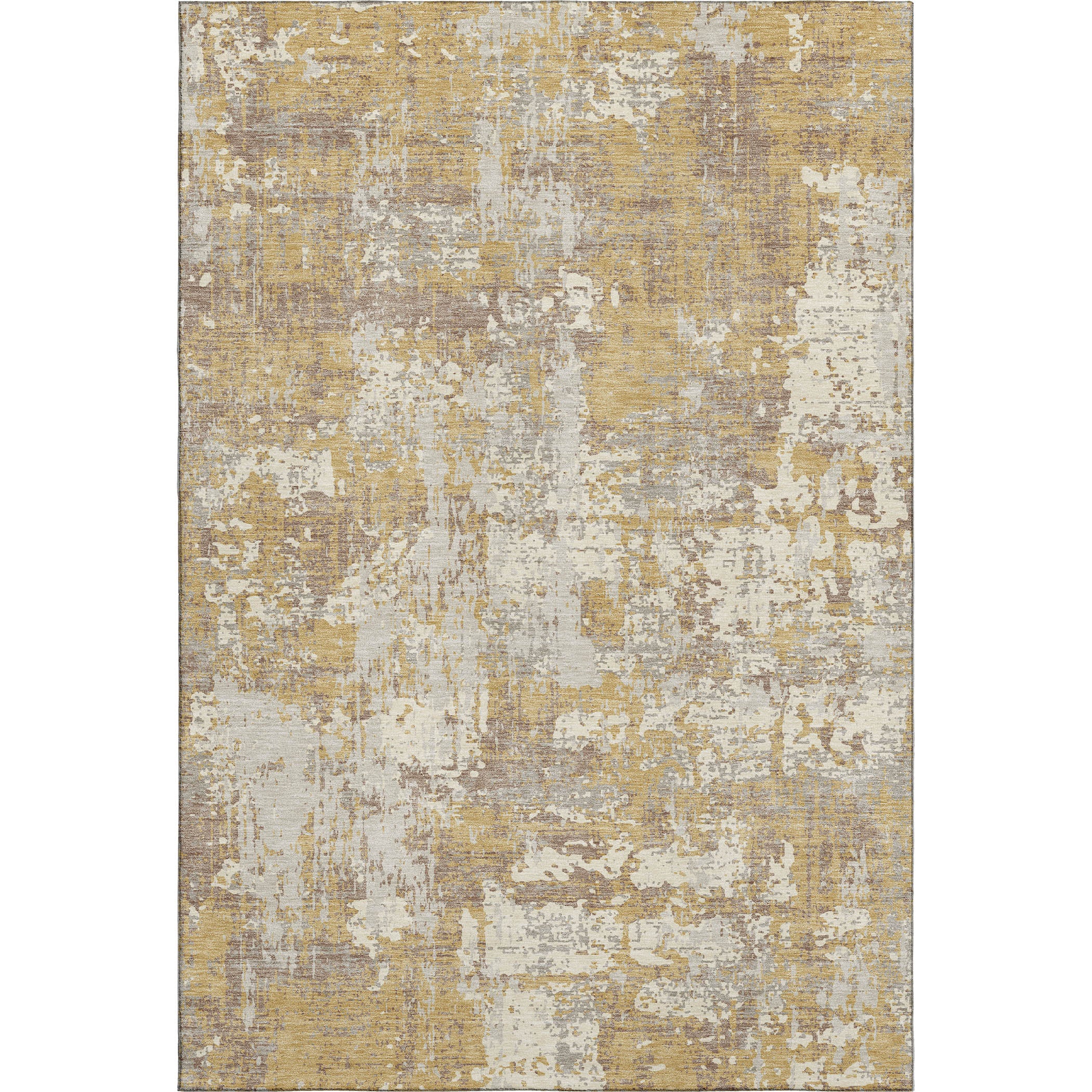Athens Machine Washable Transitional Gold Rug 2'6" x 3'10" #shape_Rectangle