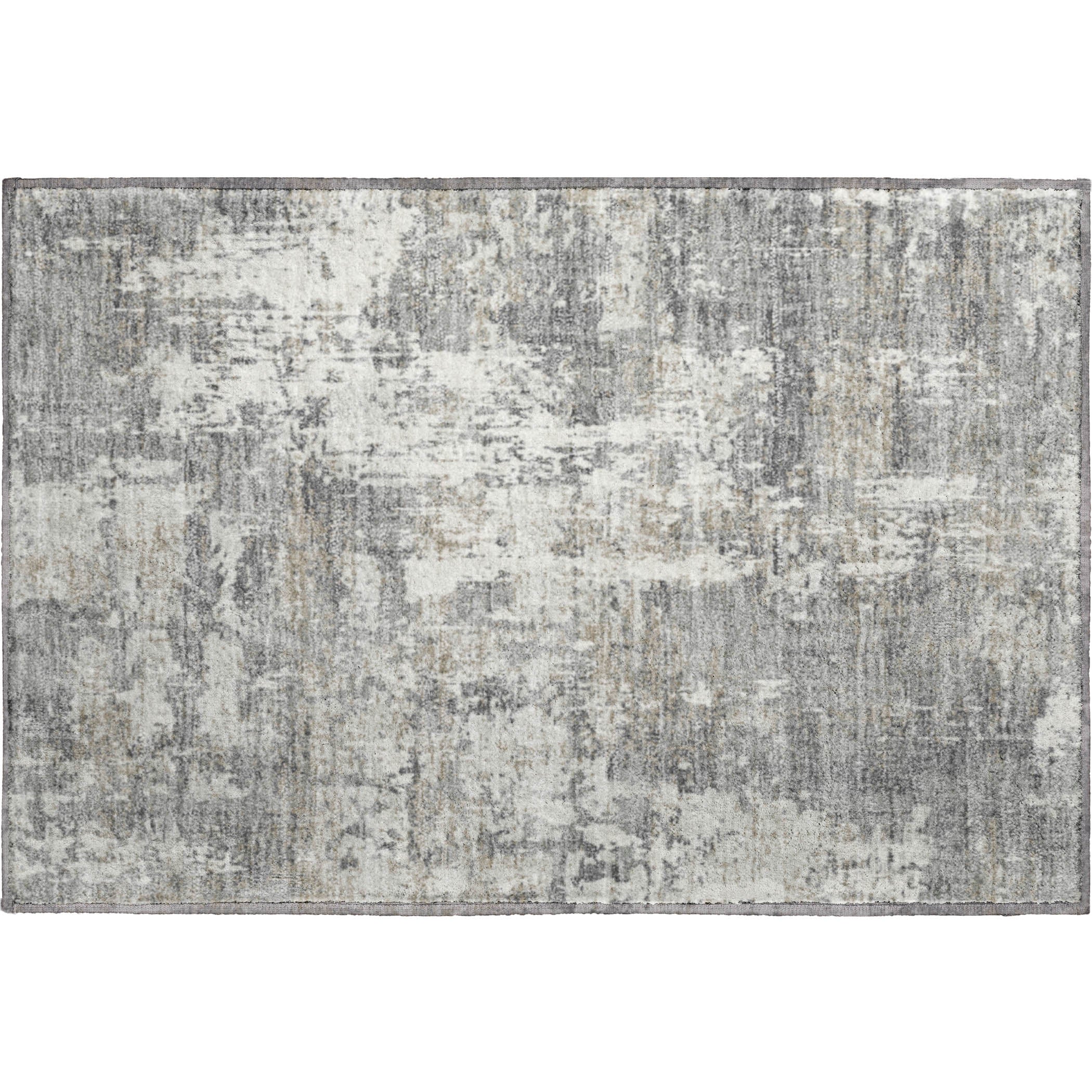 Athens Machine Washable Transitional Gray Rug 1'8" x 2'6" #shape_Rectangle