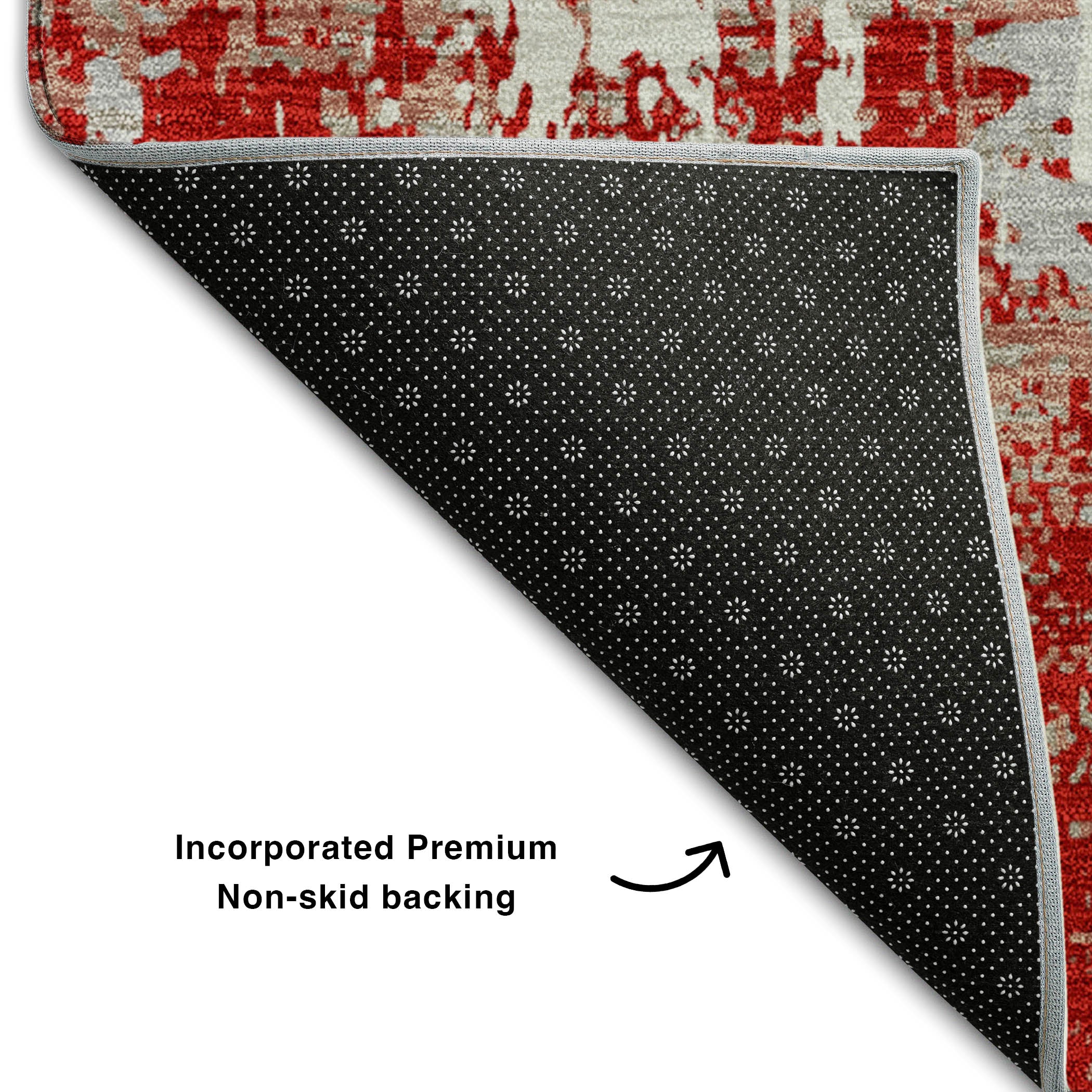 Athens Machine Washable Transitional Red Rug 1'8" x 2'6" #shape_Rectangle