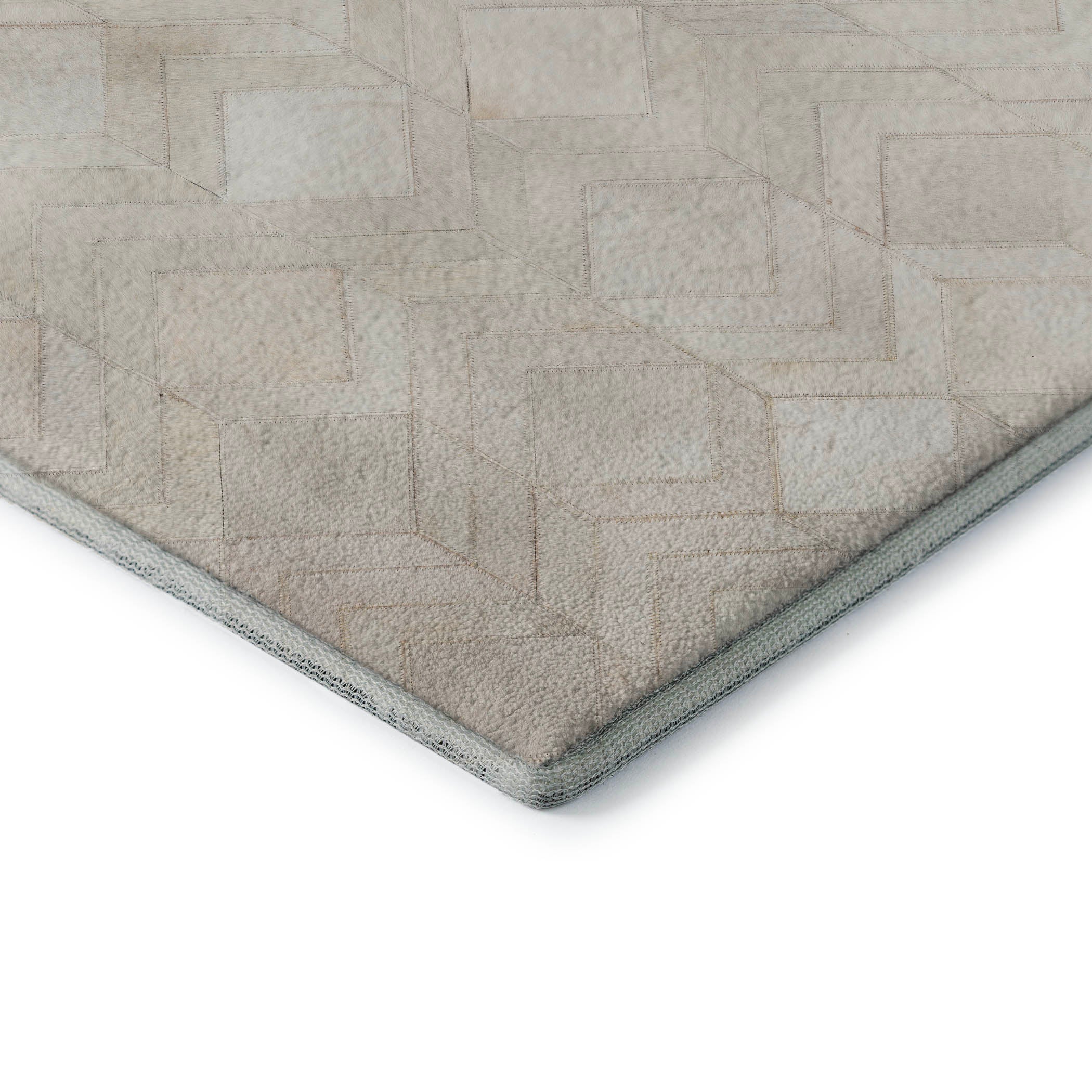 Vienna Machine Washable Cowhide Ivory Rug 1'8" x 2'6" #shape_Rectangle