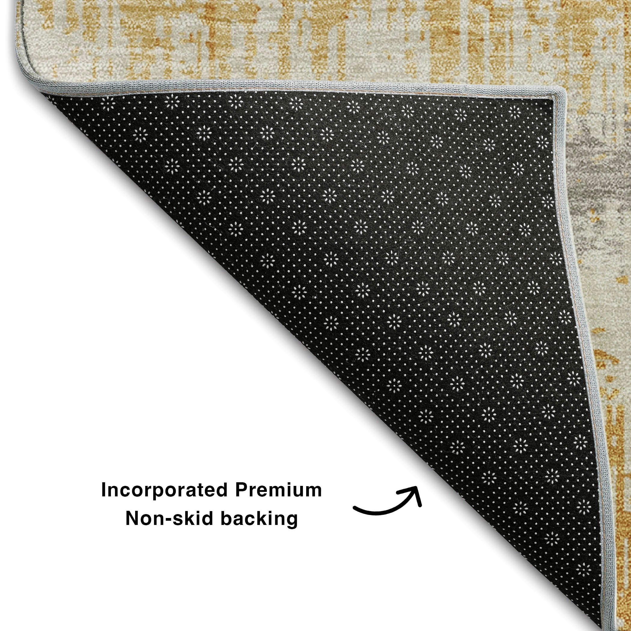 Marrakech Machine Washable Transitional Gold Rug 1'8" x 2'6" #shape_Rectangle