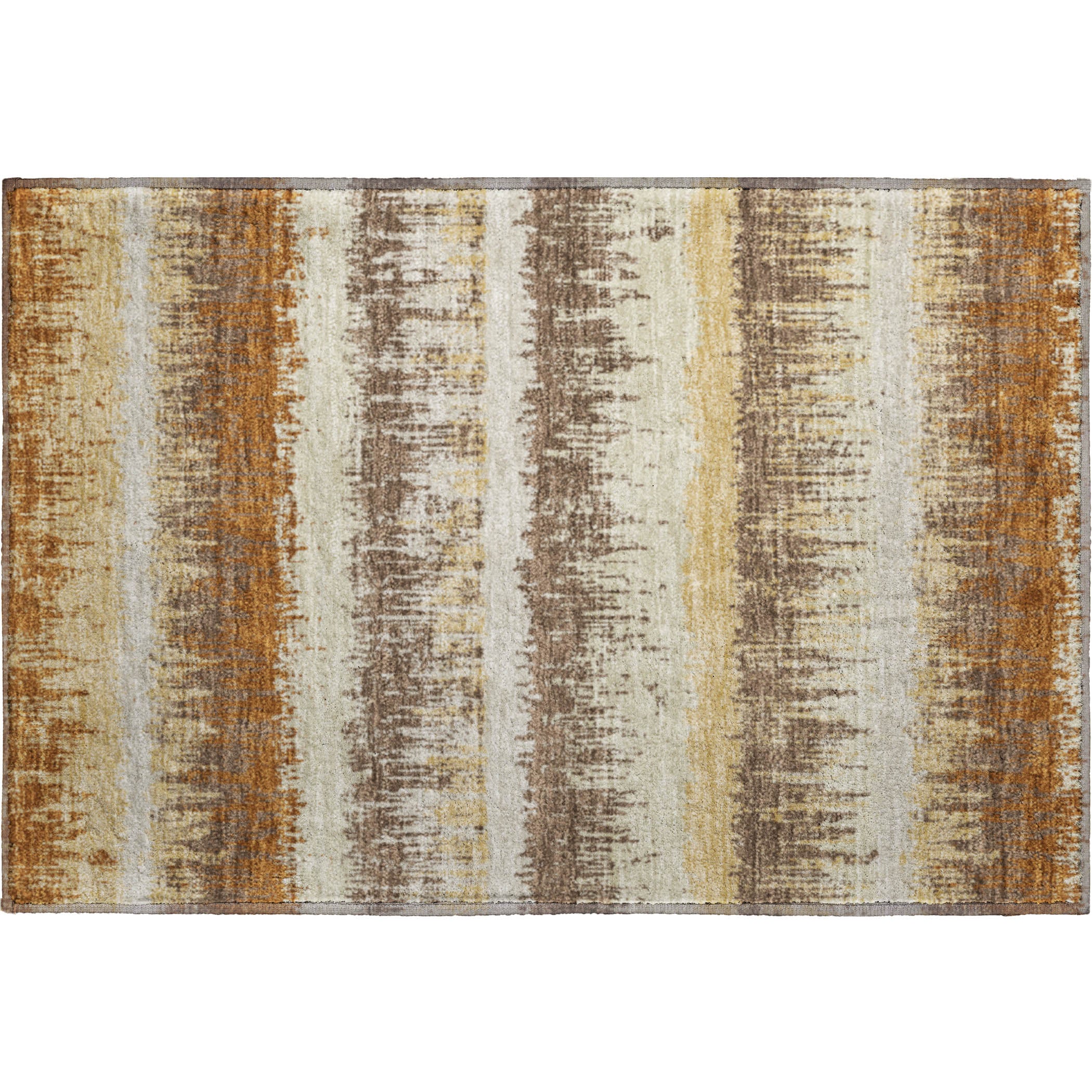 Marrakech Machine Washable Transitional Mocha Brown Rug 1'8" x 2'6" #shape_Rectangle