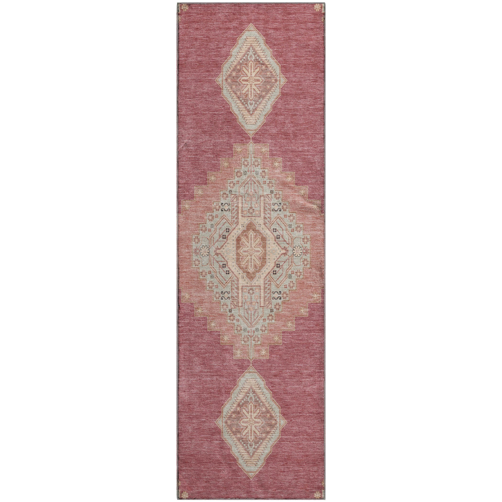 Jaipur Machine Washable Traditional Blush Pink Rug 2'3" x 7'6" #shape_Runner