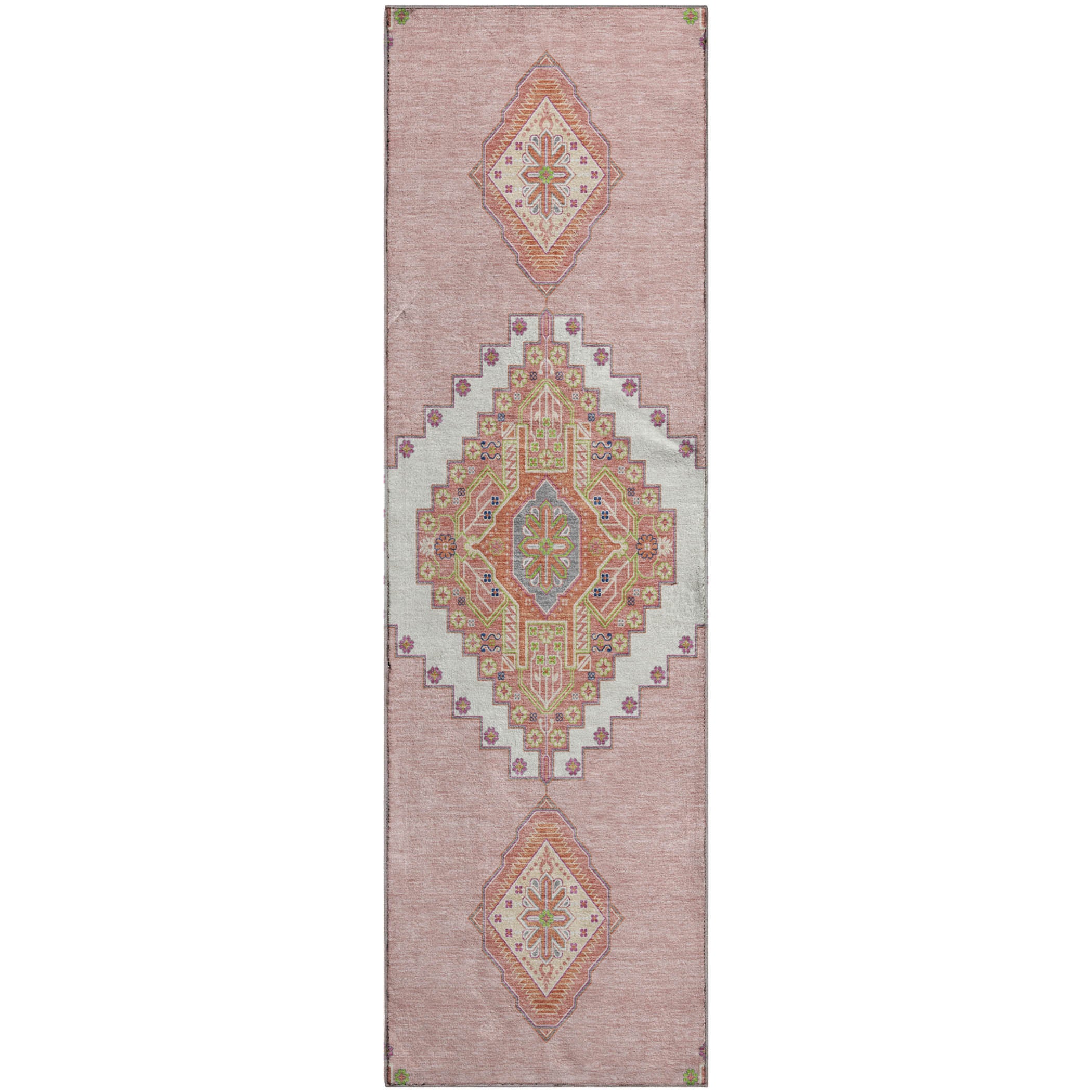 Jaipur Machine Washable Traditional Pink Rug 2'3" x 7'6" #shape_Runner