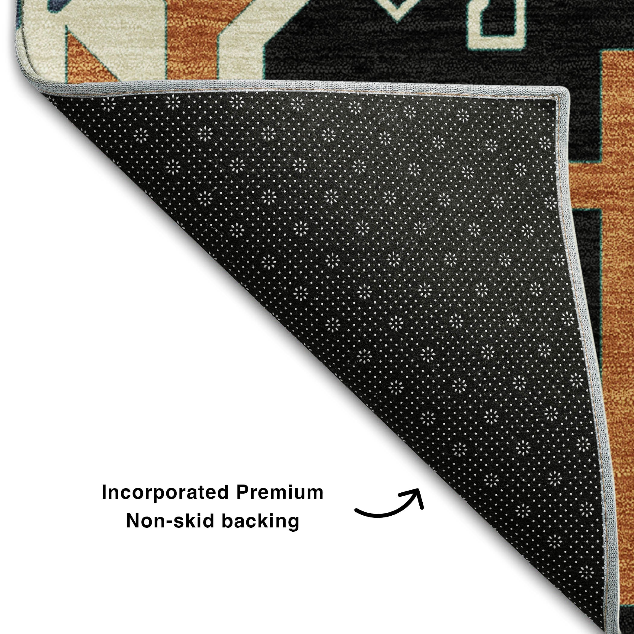 Chiang Mai Machine Washable Transitional Black Rug 1'8" x 2'6" #shape_Rectangle