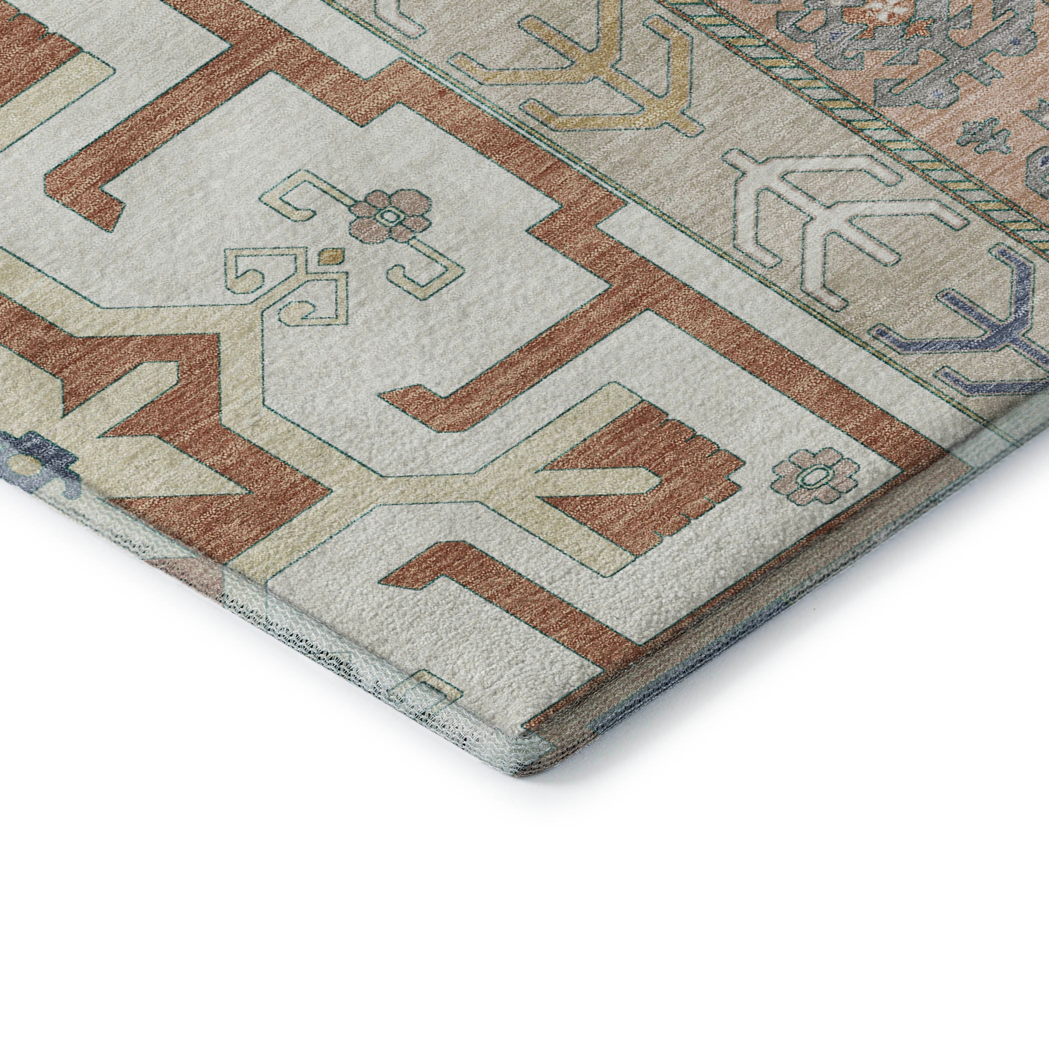 Chiang Mai Machine Washable Transitional Ivory Rug 1'8" x 2'6" #shape_Rectangle