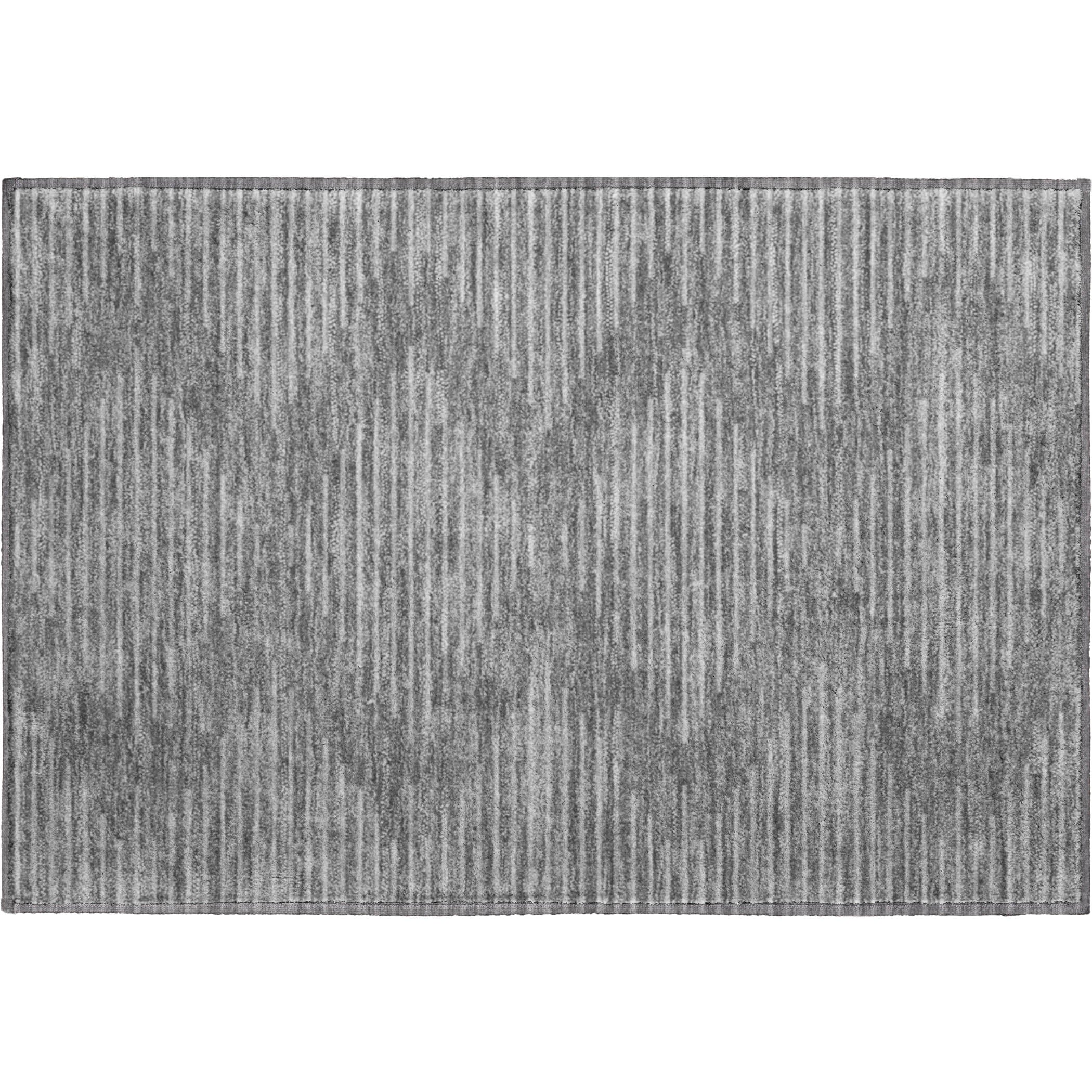Marrakech Machine Washable Transitional Charcoal Gray Rug 1'8" x 2'6" #shape_Rectangle