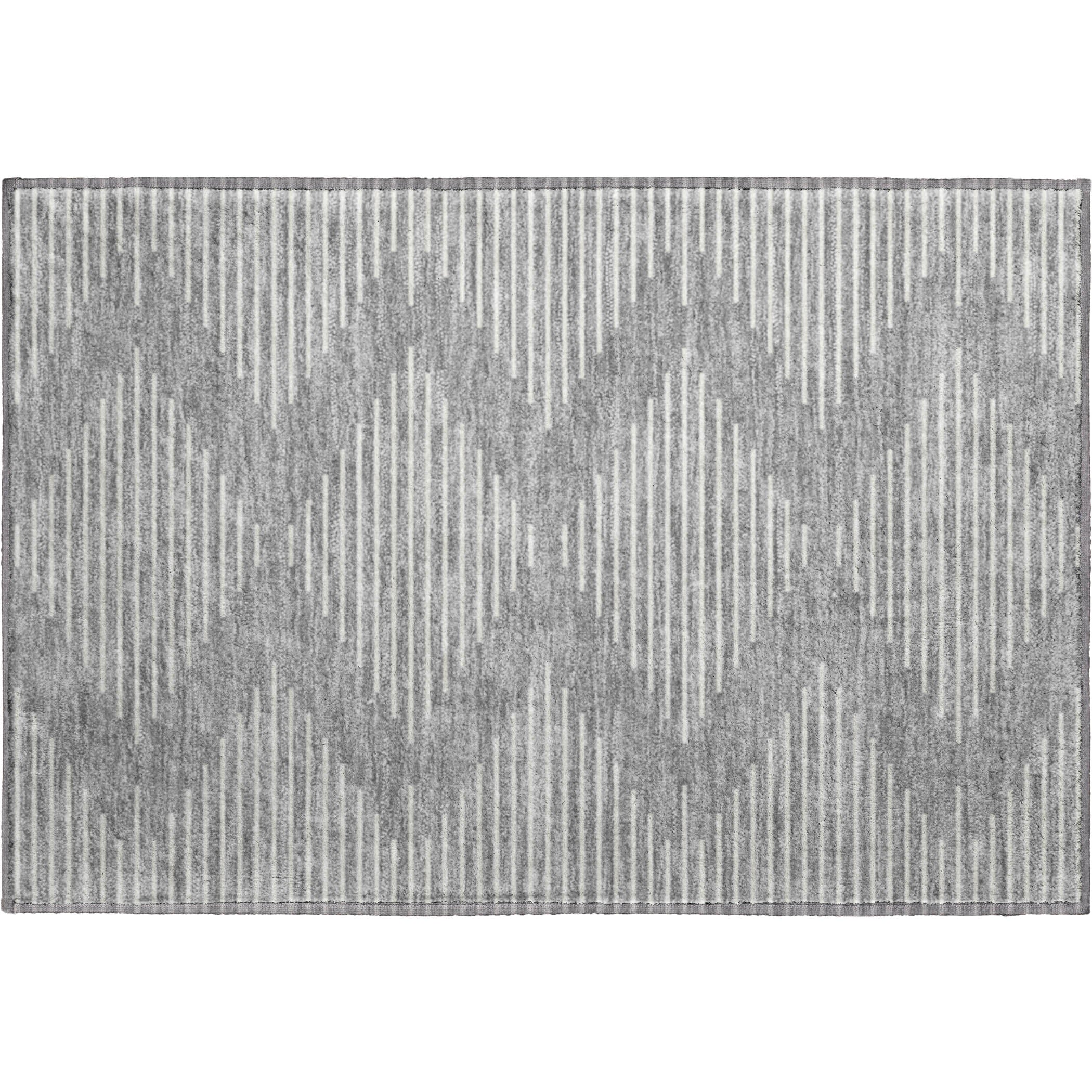 Marrakech Machine Washable Transitional Gray Rug 1'8" x 2'6" #shape_Rectangle
