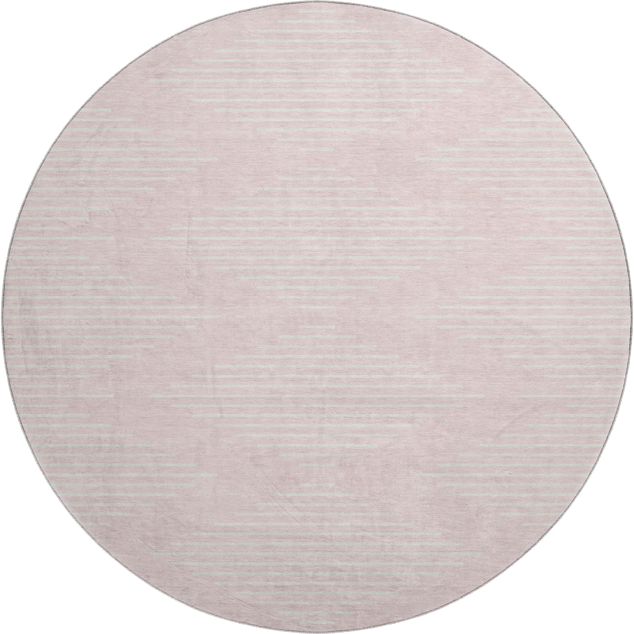 Marrakech Machine Washable Transitional Pink Rug 8' x 8' #shape_Round