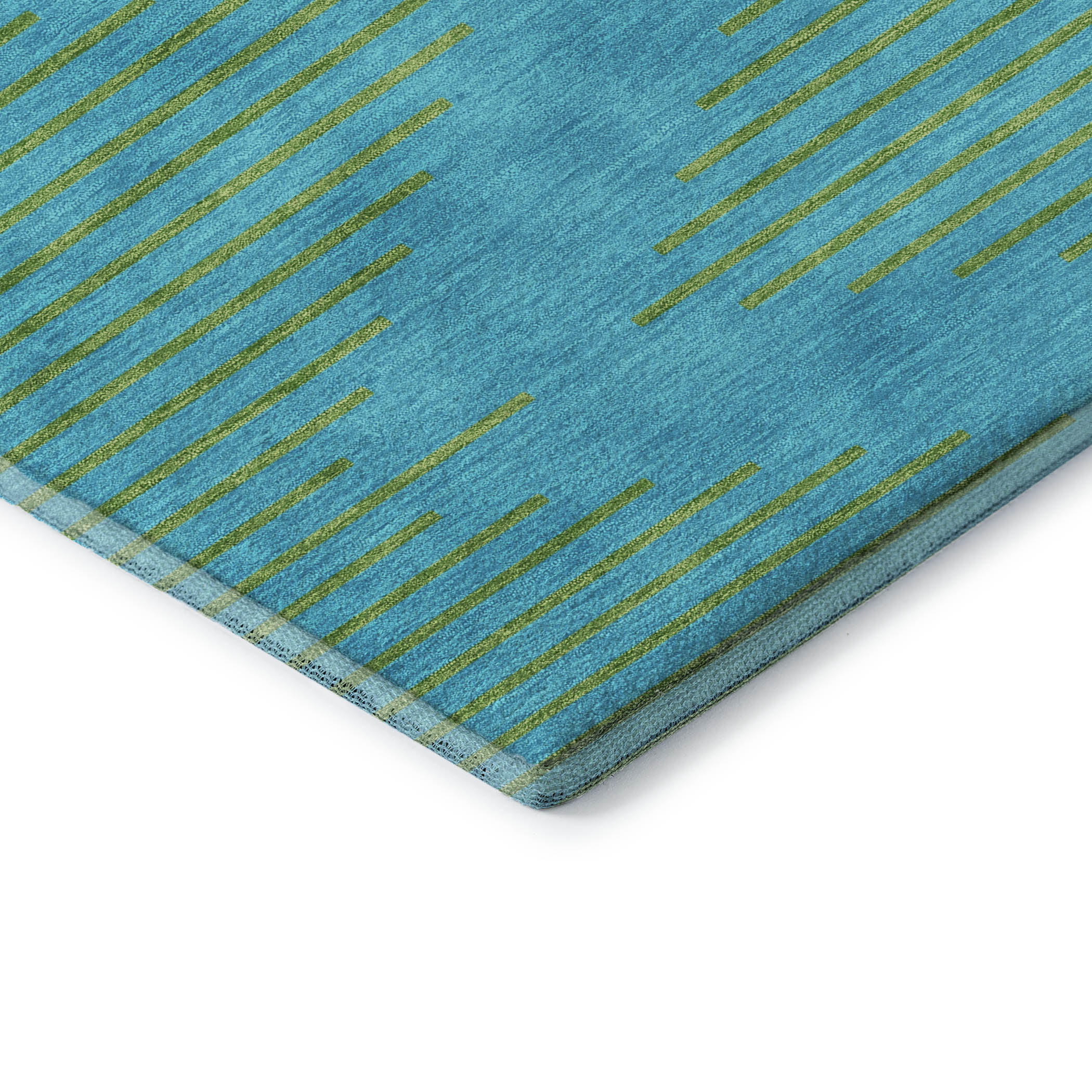 Sintra Machine Washable Transitional Aqua Teal Rug 1'8" x 2'6" #shape_Rectangle