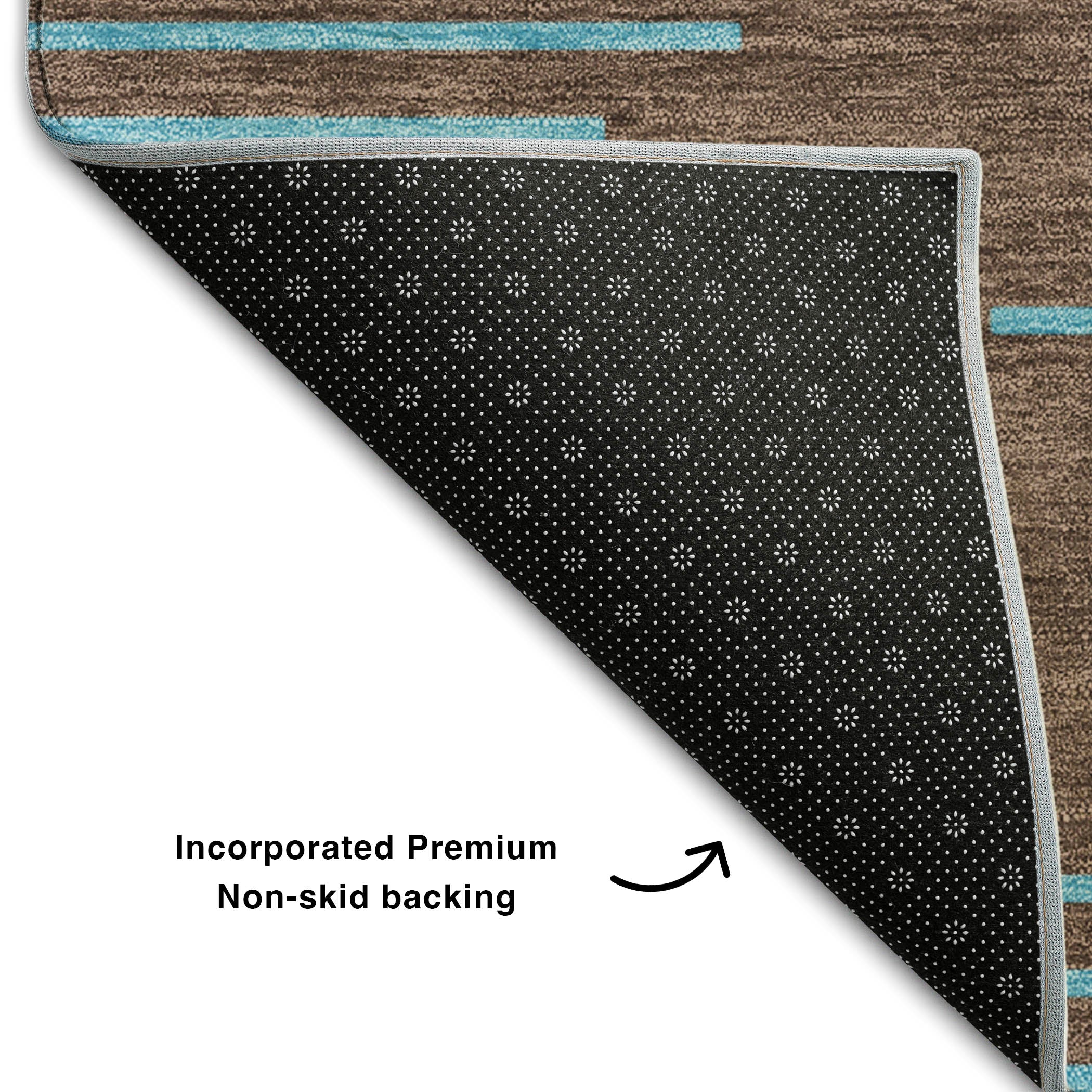 Sintra Machine Washable Transitional Brown Rug 1'8" x 2'6" #shape_Rectangle