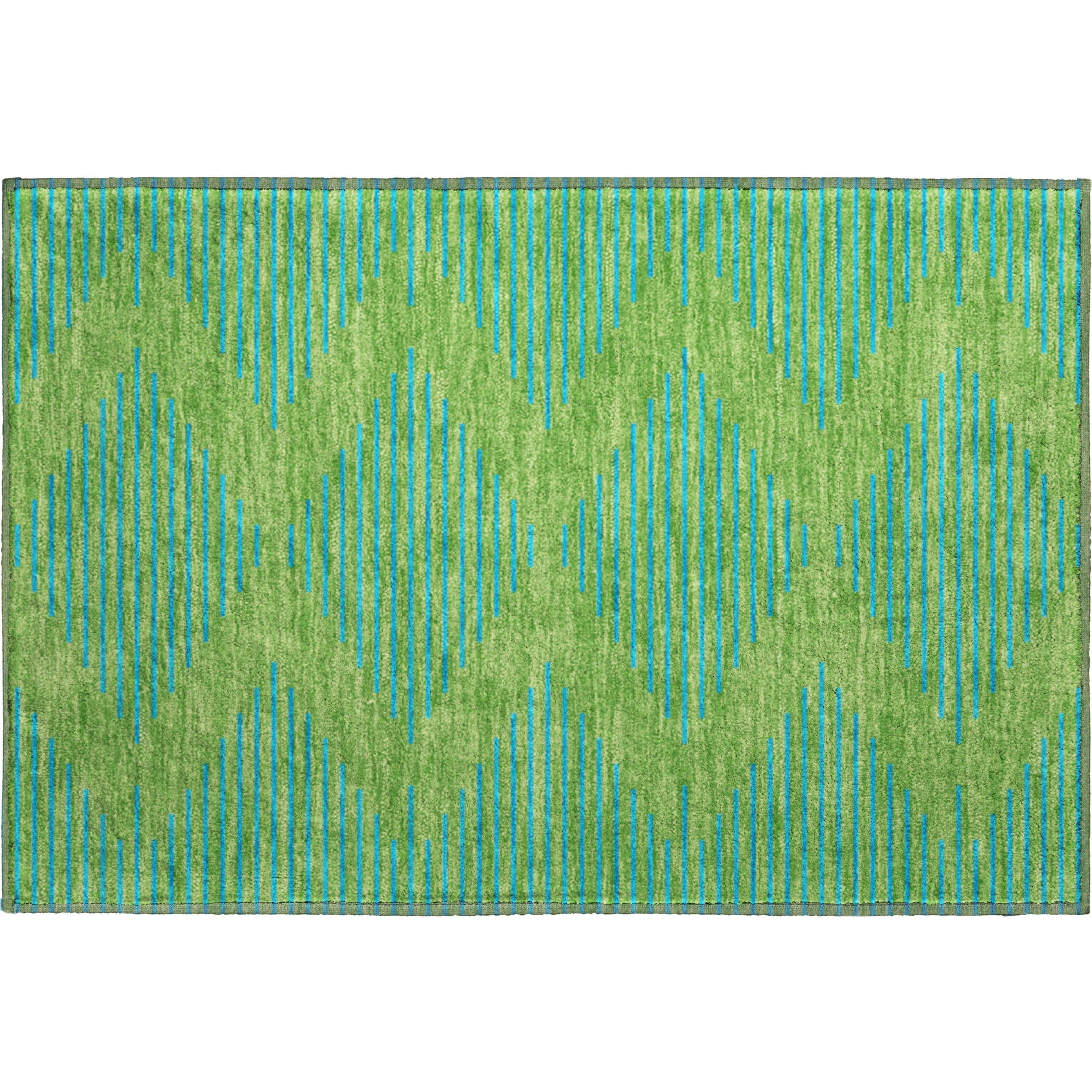 Sintra Machine Washable Transitional Green Rug 1'8" x 2'6" #shape_Rectangle