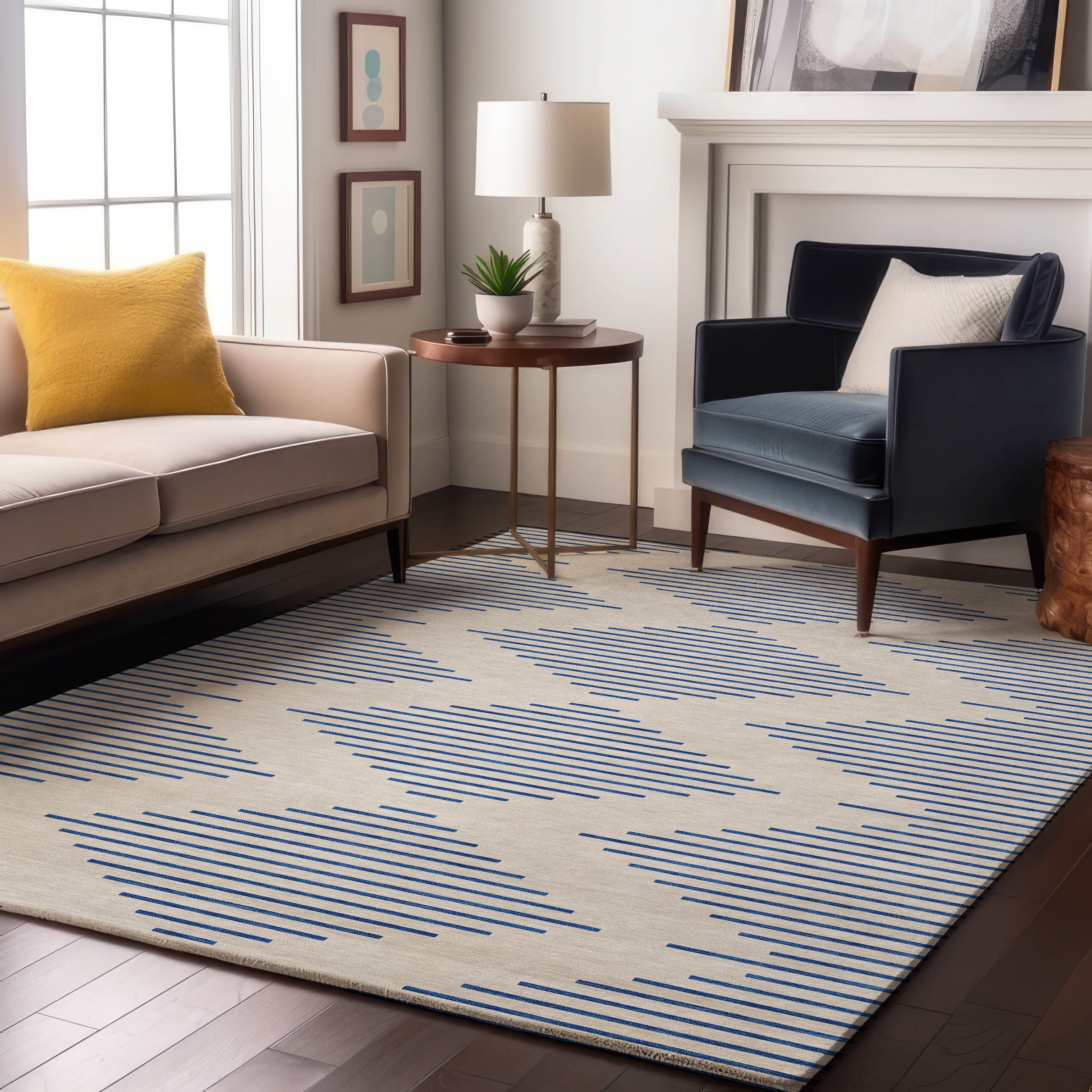 Sintra Machine Washable Transitional Ivory Rug 2'6" x 3'10" #shape_Rectangle