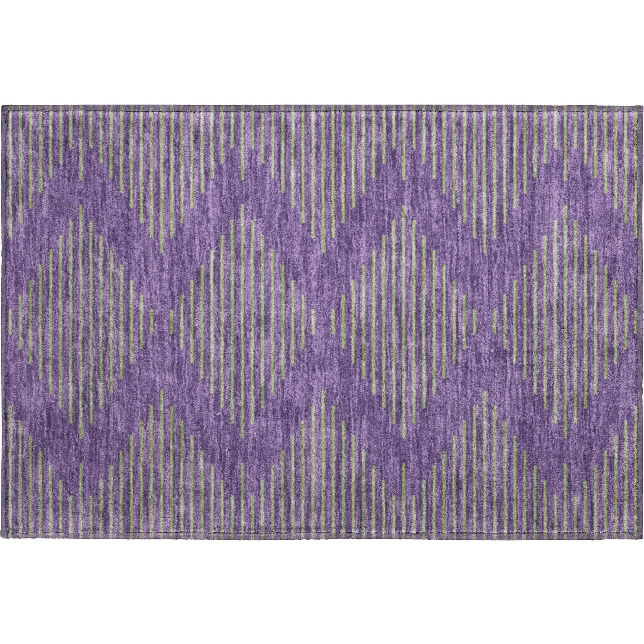 Sintra Machine Washable Transitional Purple Rug 1'8" x 2'6" #shape_Rectangle