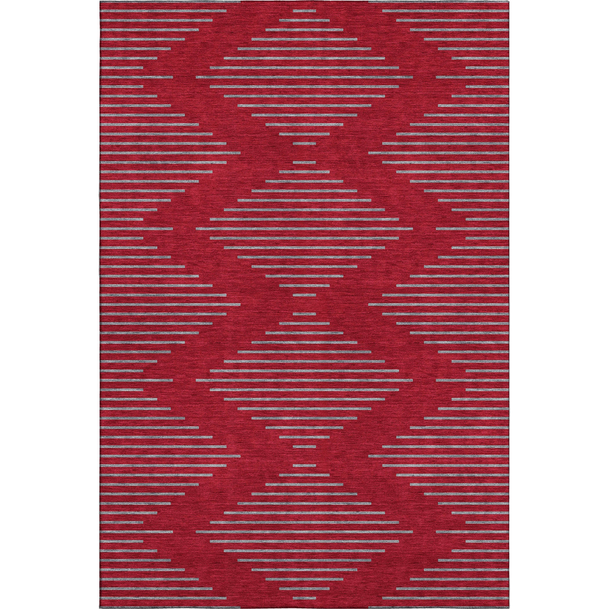 Sintra Machine Washable Transitional Red Rug 2'6" x 3'10" #shape_Rectangle