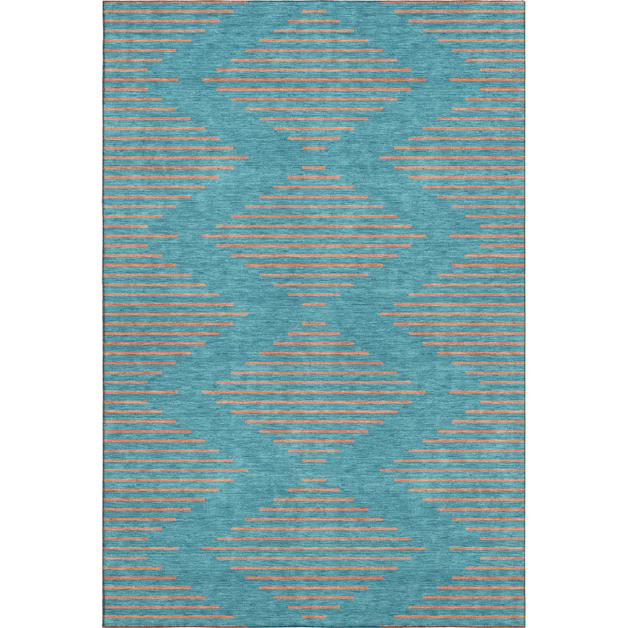Sintra Machine Washable Transitional Teal Rug 2'6" x 3'10" #shape_Rectangle