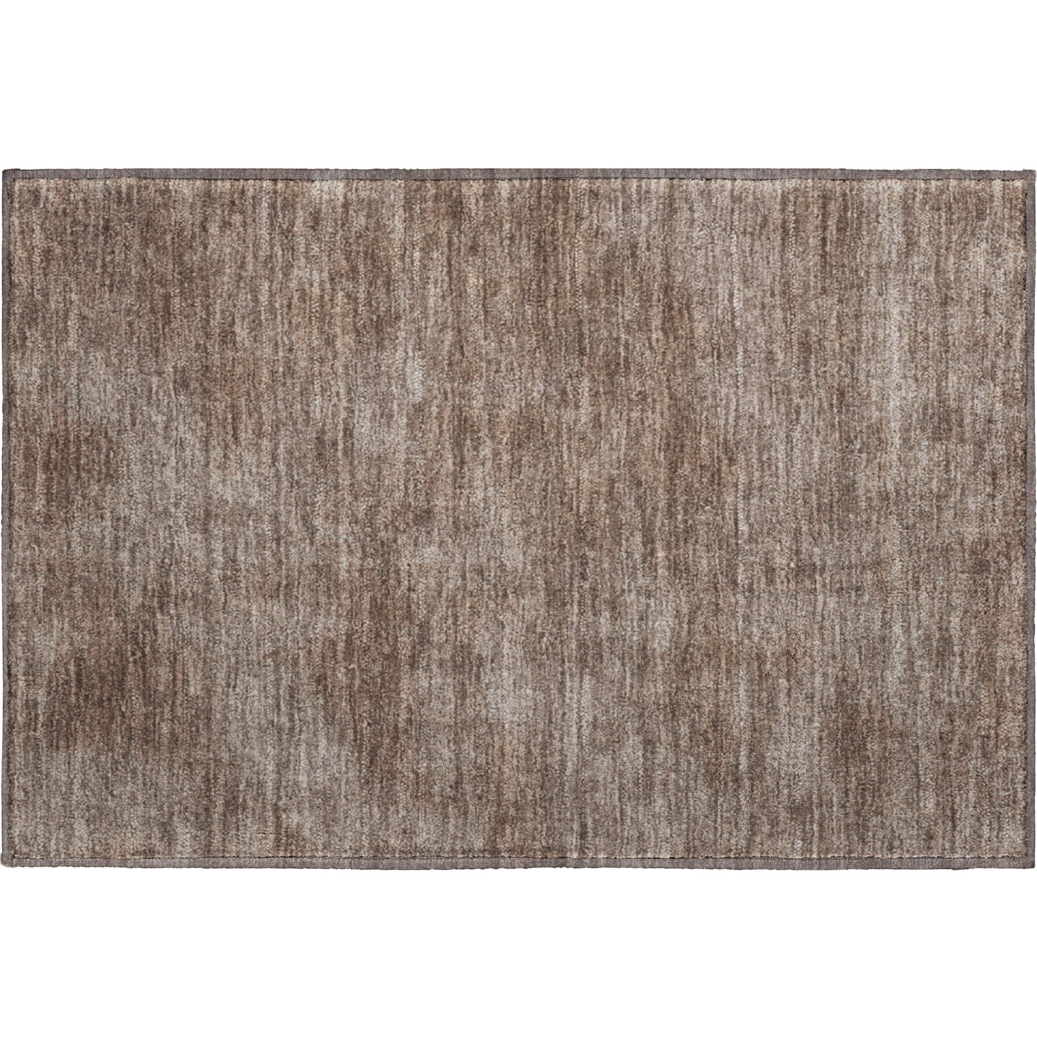 Rome Machine Washable Transitional Brown Rug 1'8" x 2'6" #shape_Rectangle
