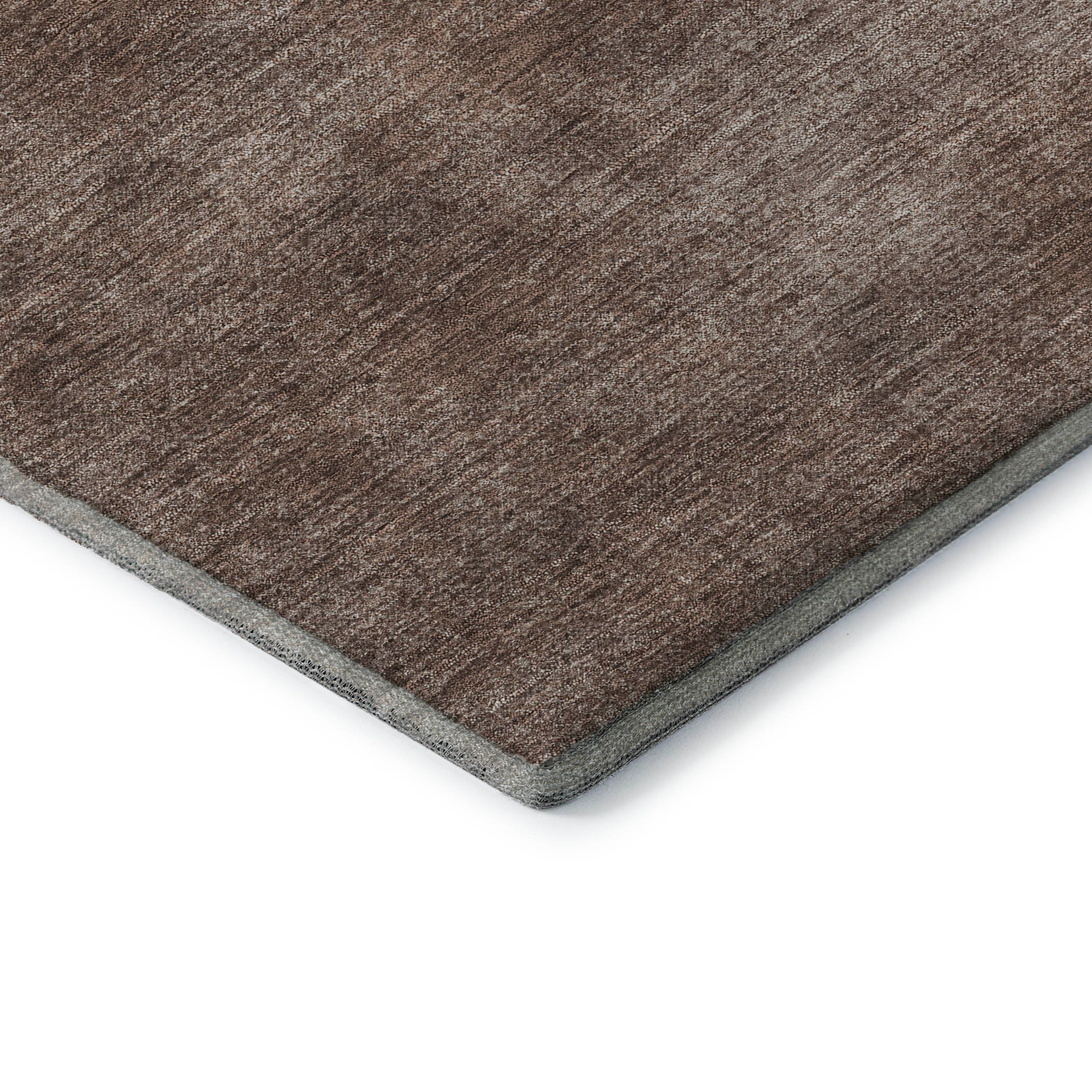 Rome Machine Washable Transitional Brown Rug 1'8" x 2'6" #shape_Rectangle