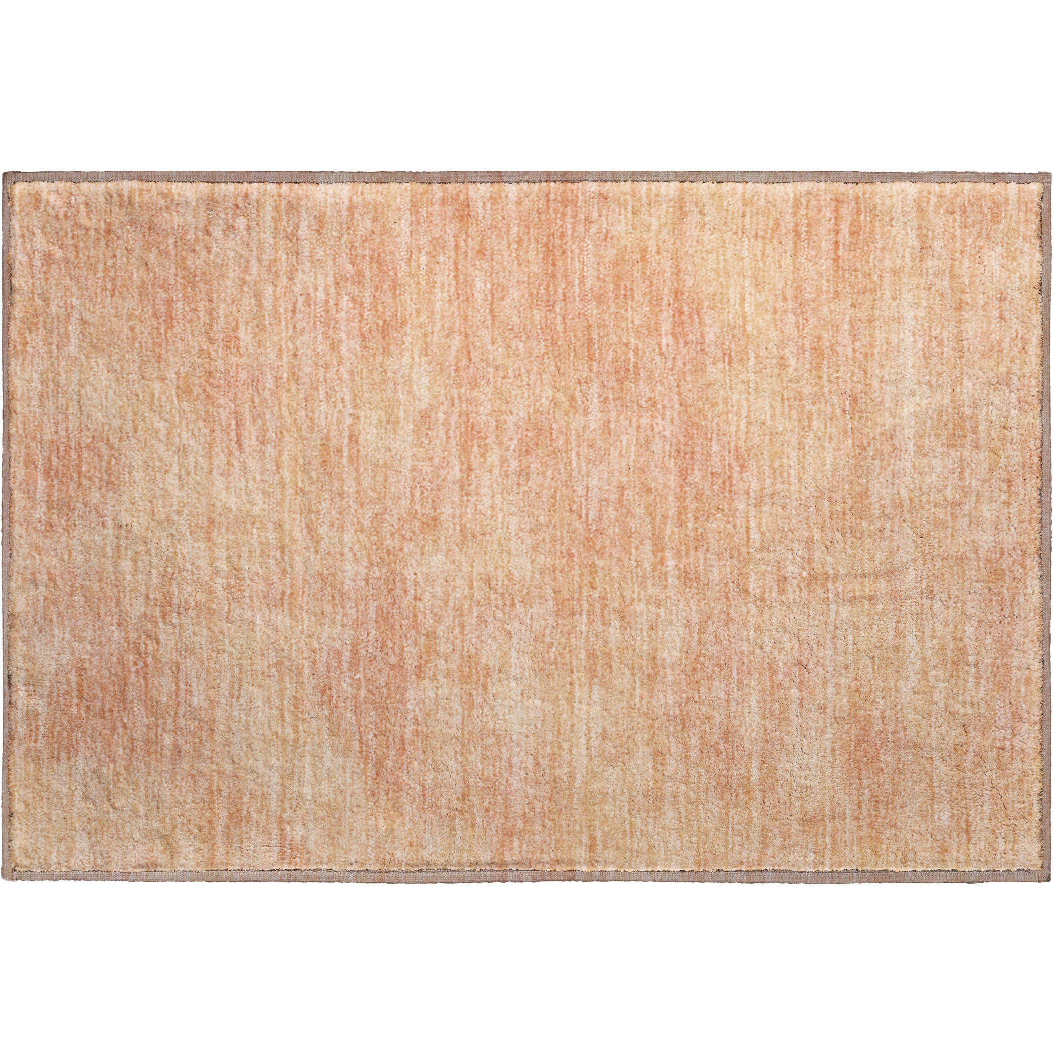 Rome Machine Washable Transitional Peach Orange Rug 1'8" x 2'6" #shape_Rectangle