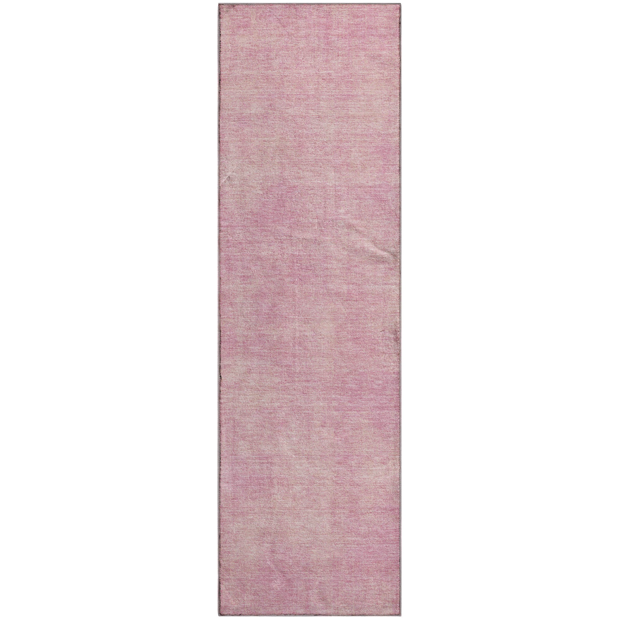 Rome Machine Washable Transitional Pink Rug 2'3" x 7'6" #shape_Runner