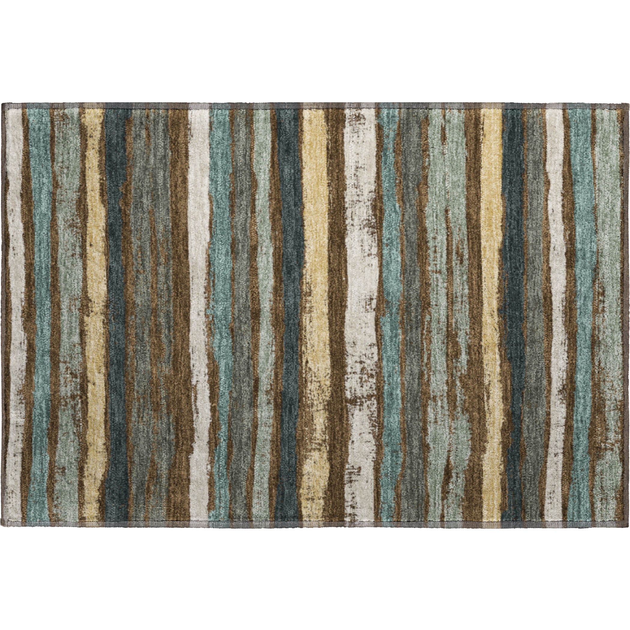 Budapest Machine Washable Transitional Fudge Brown Rug 1'8" x 2'6" #shape_Rectangle