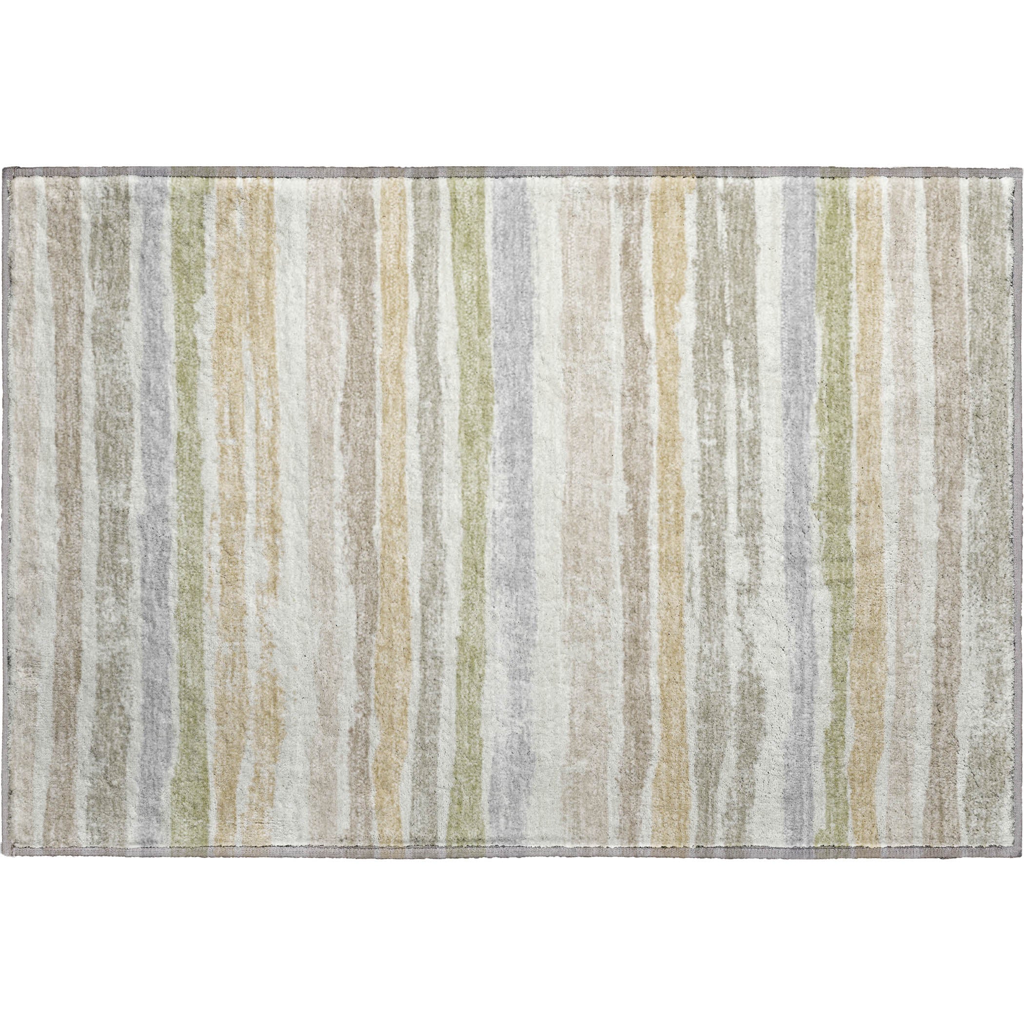 Budapest Machine Washable Transitional Ivory Rug 1'8" x 2'6" #shape_Rectangle