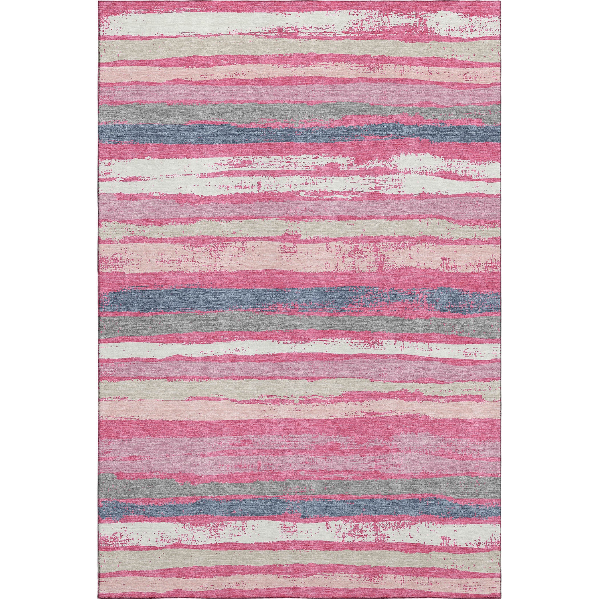 Budapest Machine Washable Transitional Pink Rug 2'6" x 3'10" #shape_Rectangle