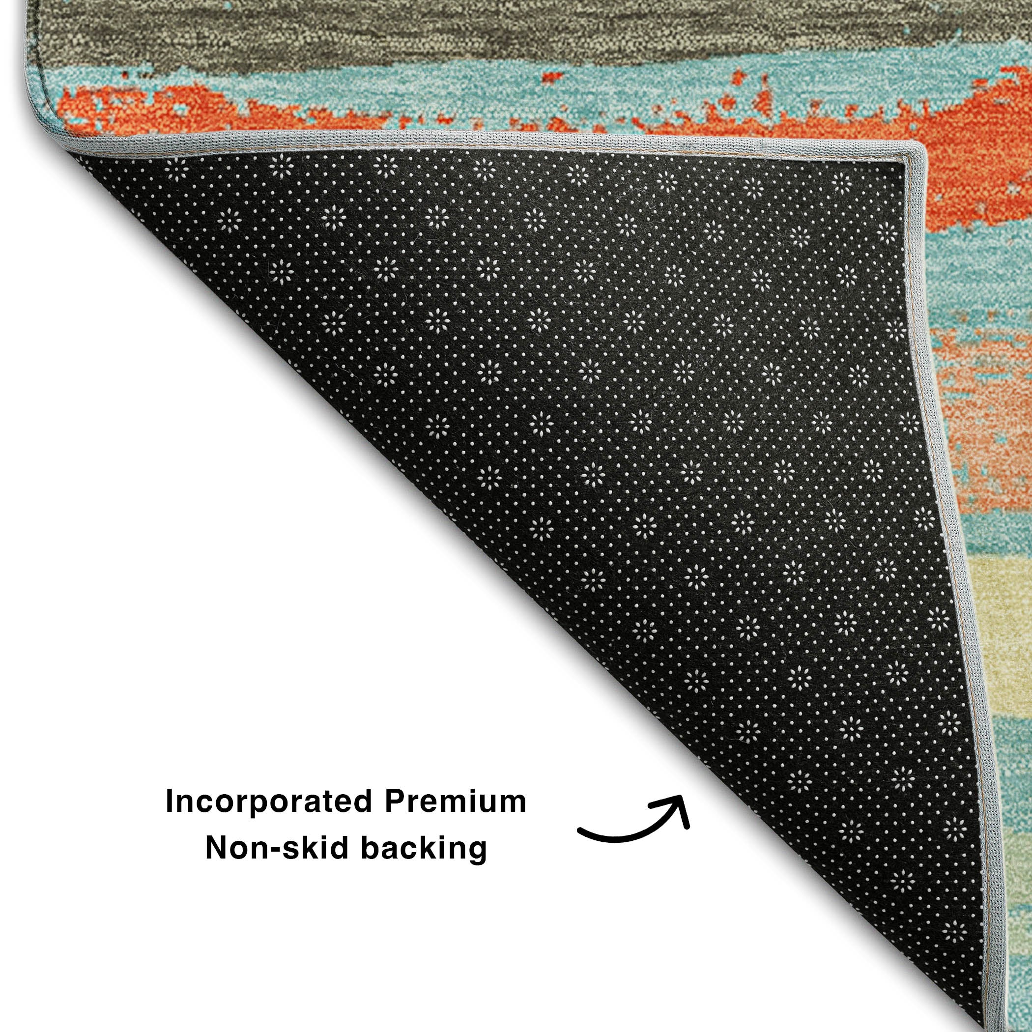 Budapest Machine Washable Transitional Sky Blue Rug 1'8" x 2'6" #shape_Rectangle