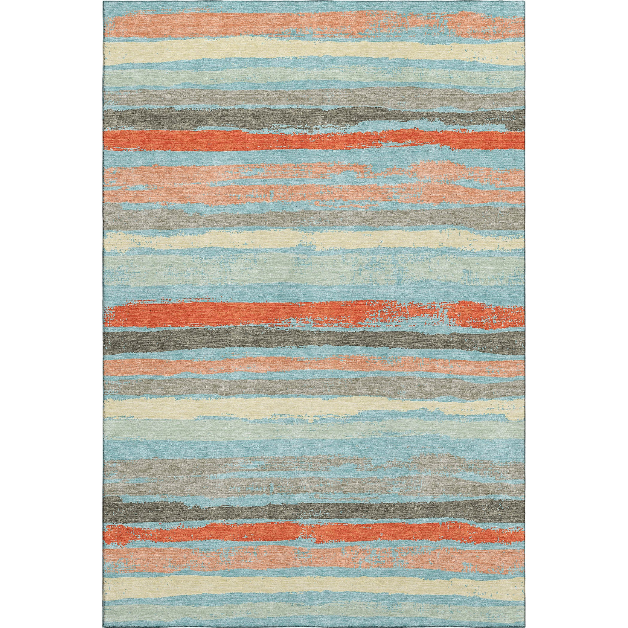 Budapest Machine Washable Transitional Sky Blue Rug 2'6" x 3'10" #shape_Rectangle