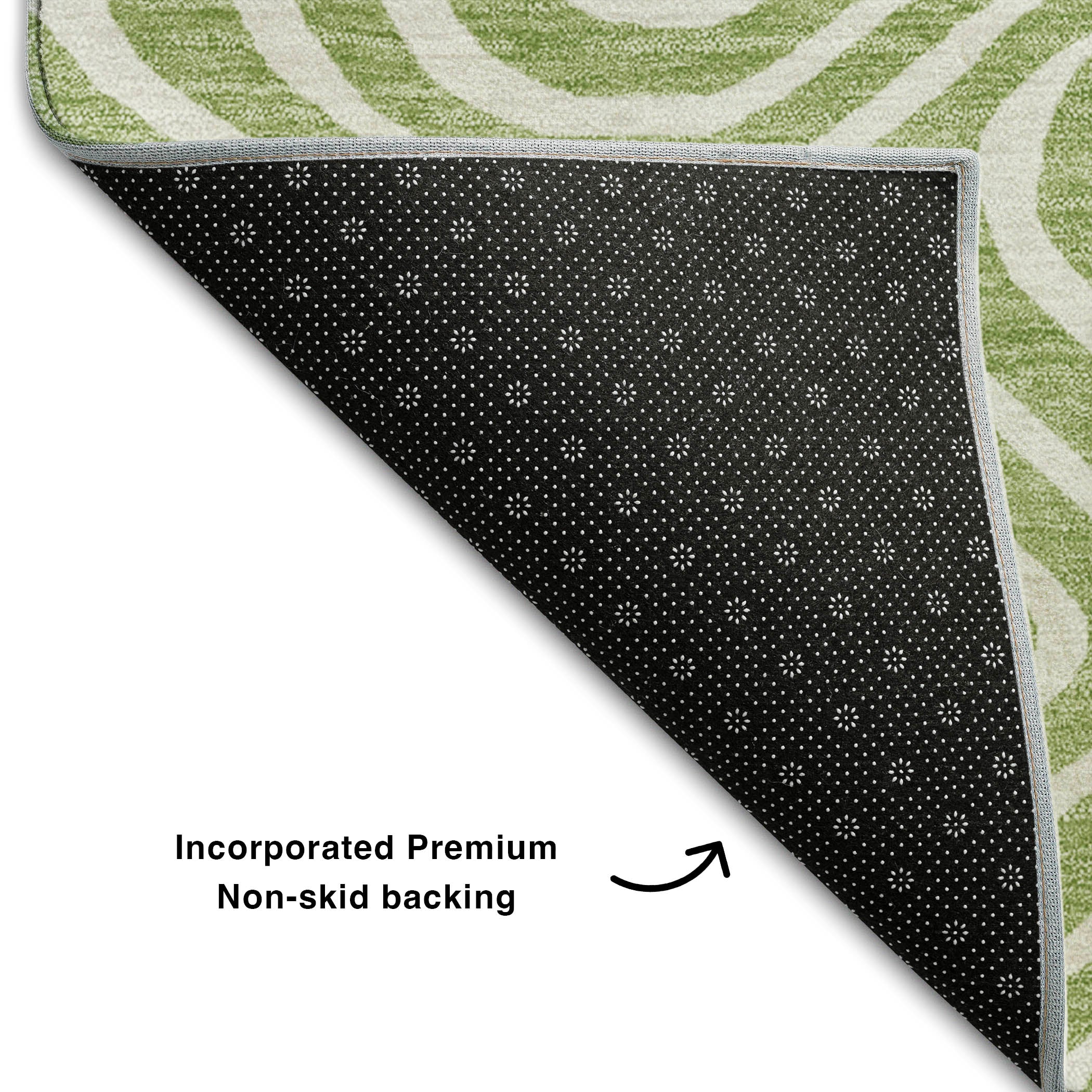 Montevideo Machine Washable Transitional Aloe Green Rug 1'8" x 2'6" #shape_Rectangle