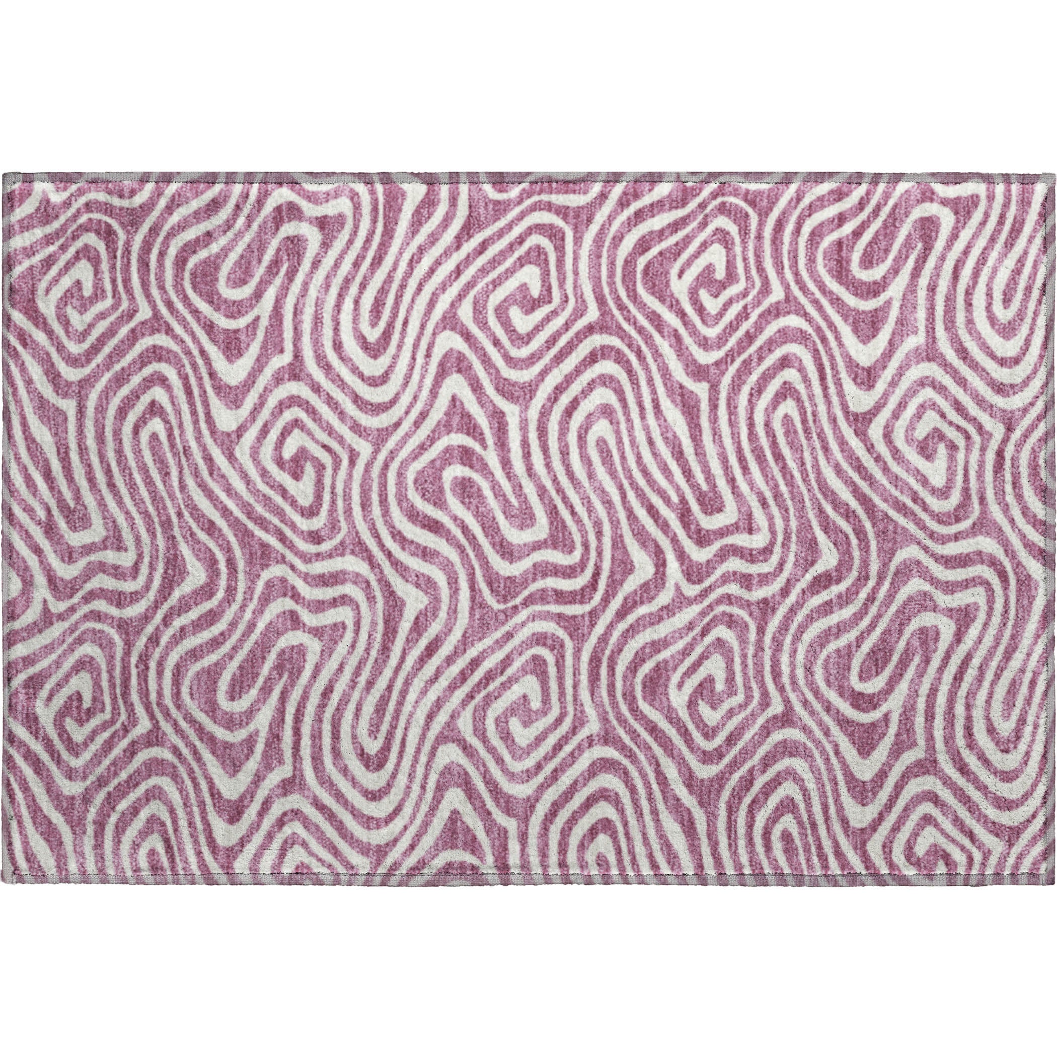 Montevideo Machine Washable Transitional Plum Purple Rug 1'8" x 2'6" #shape_Rectangle