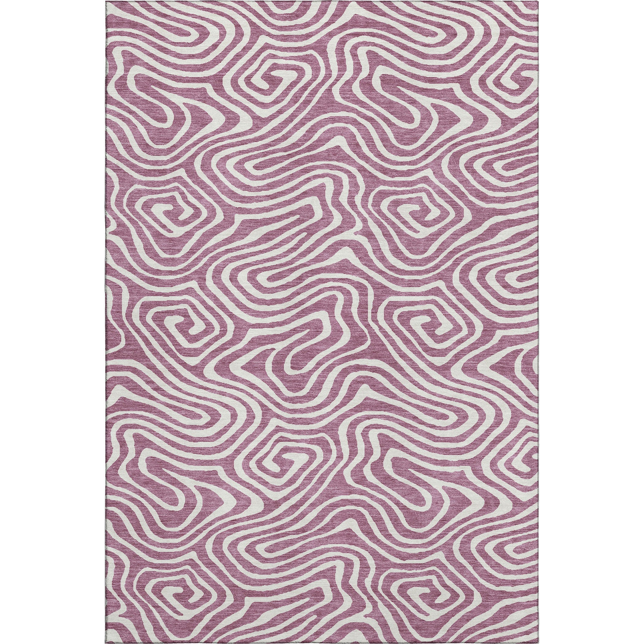 Montevideo Machine Washable Transitional Plum Purple Rug 2'6" x 3'10" #shape_Rectangle