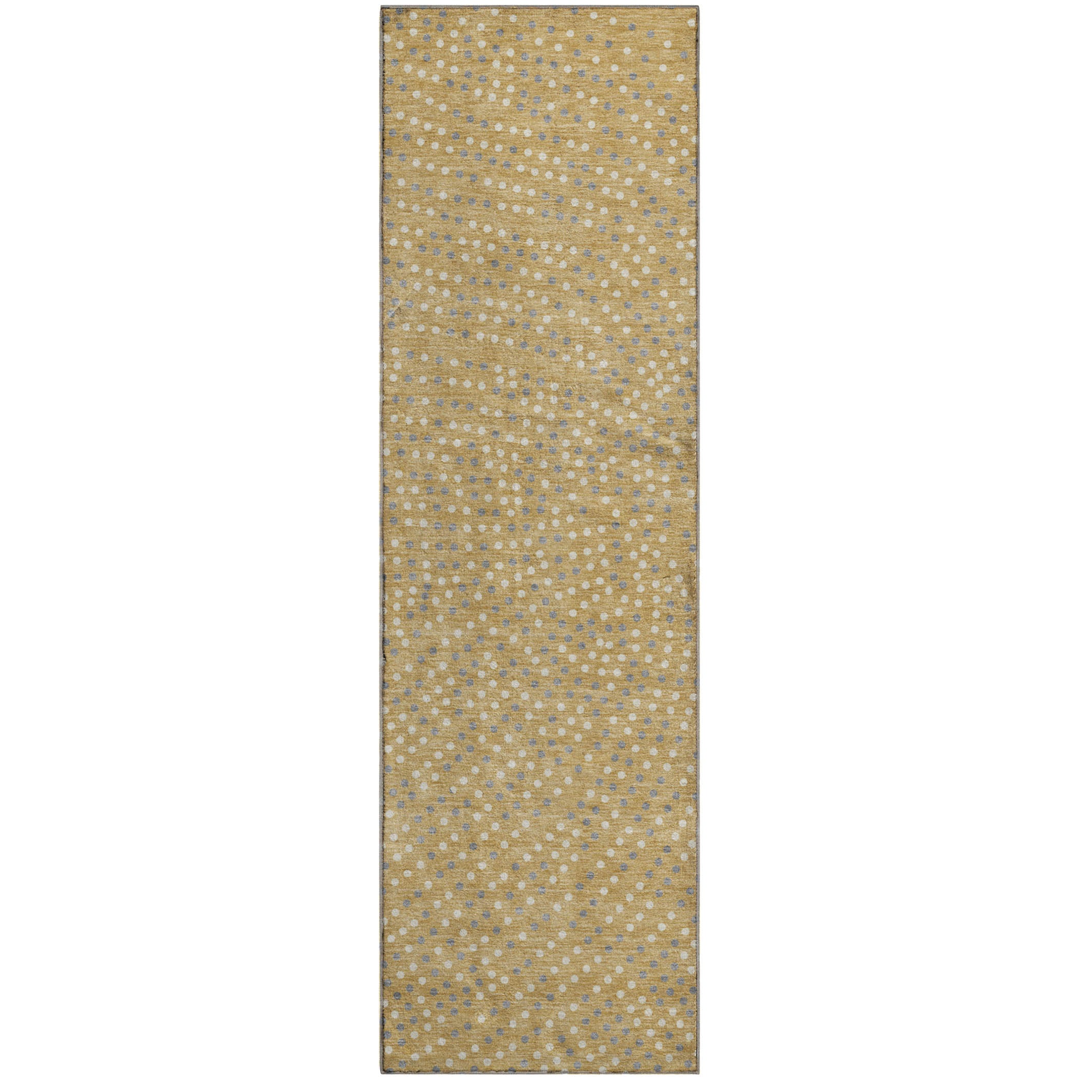 Sarajevo Machine Washable Transitional Gold Rug 2'3" x 7'6" #shape_Runner