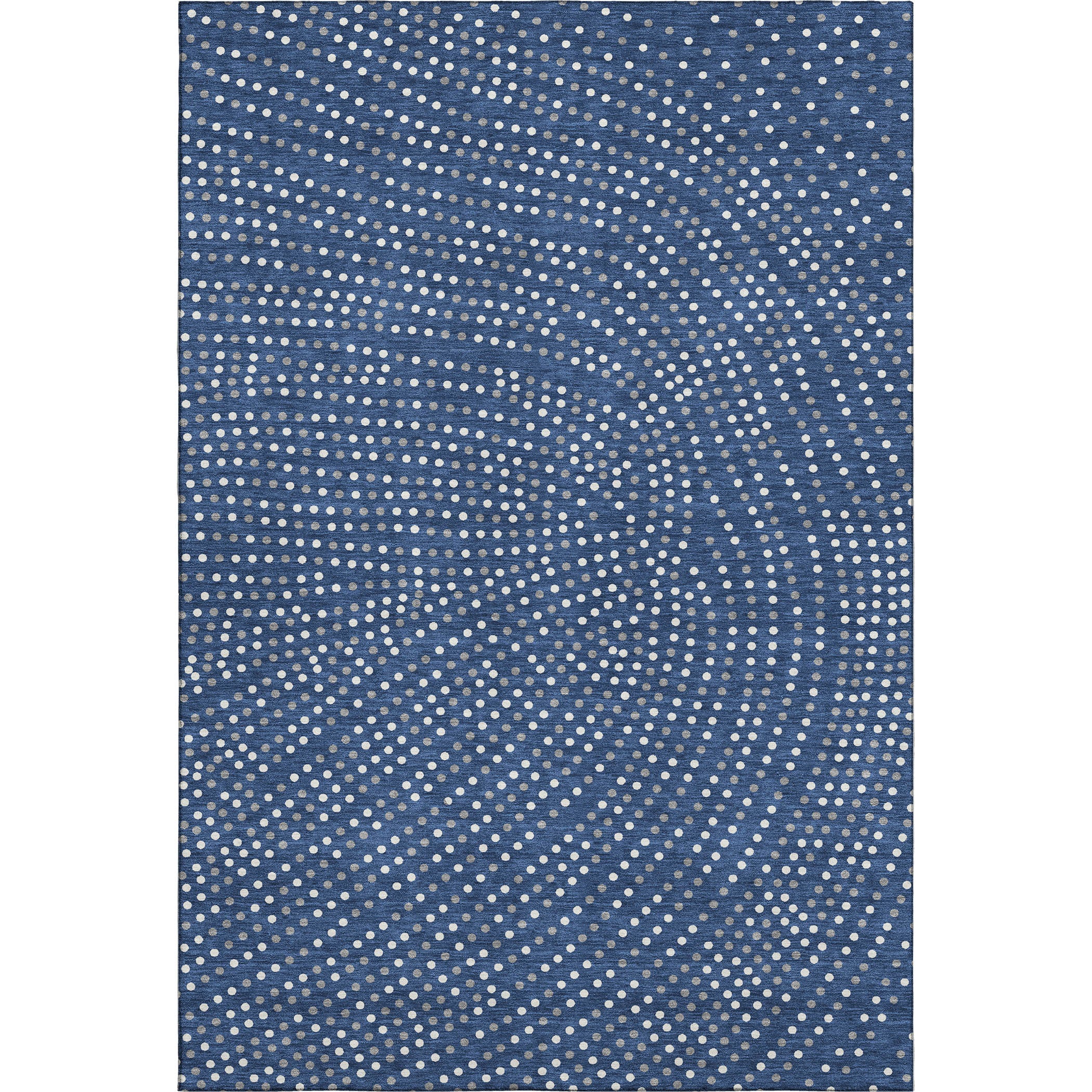 Sarajevo Machine Washable Transitional Navy Blue Rug 2'6" x 3'10" #shape_Rectangle