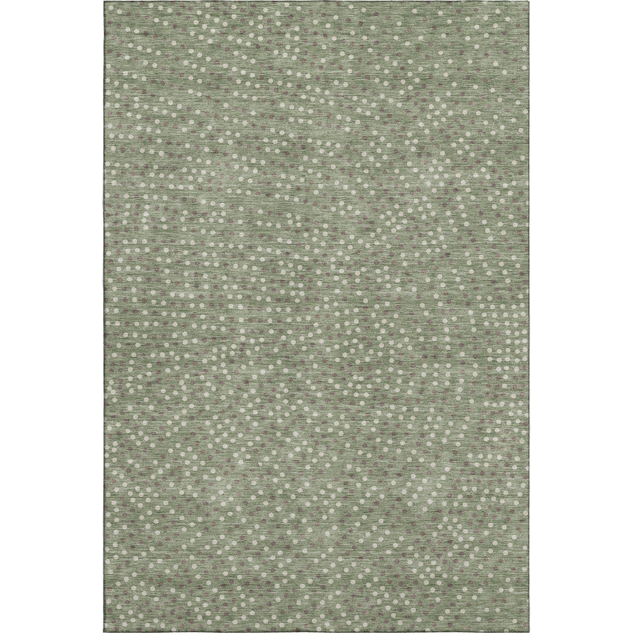 Sarajevo Machine Washable Transitional Sage Green Rug 2'6" x 3'10" #shape_Rectangle