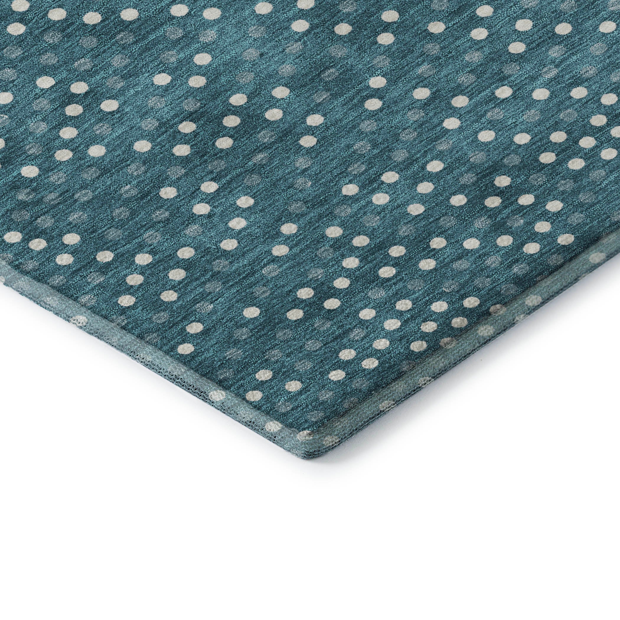 Sarajevo Machine Washable Transitional Teal Rug 1'8" x 2'6" #shape_Rectangle