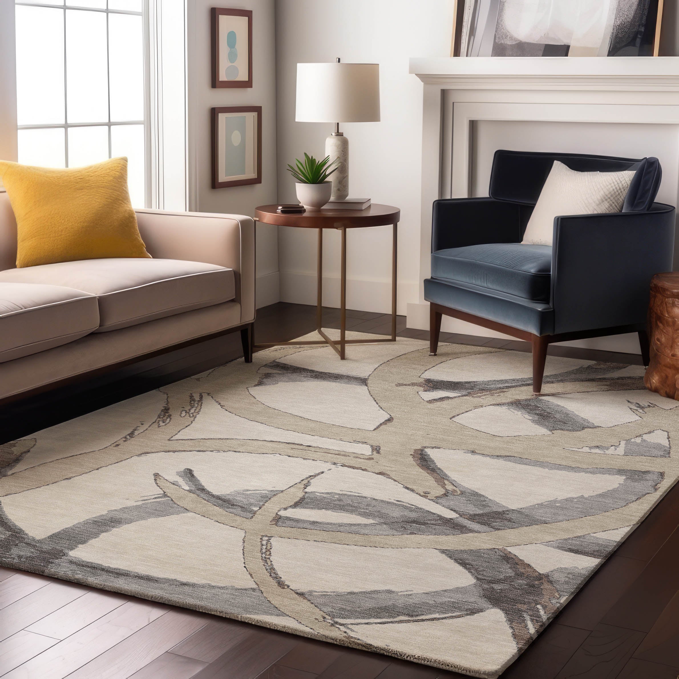 Istanbul Machine Washable Transitional Ivory Rug 2'6" x 3'10" #shape_Rectangle