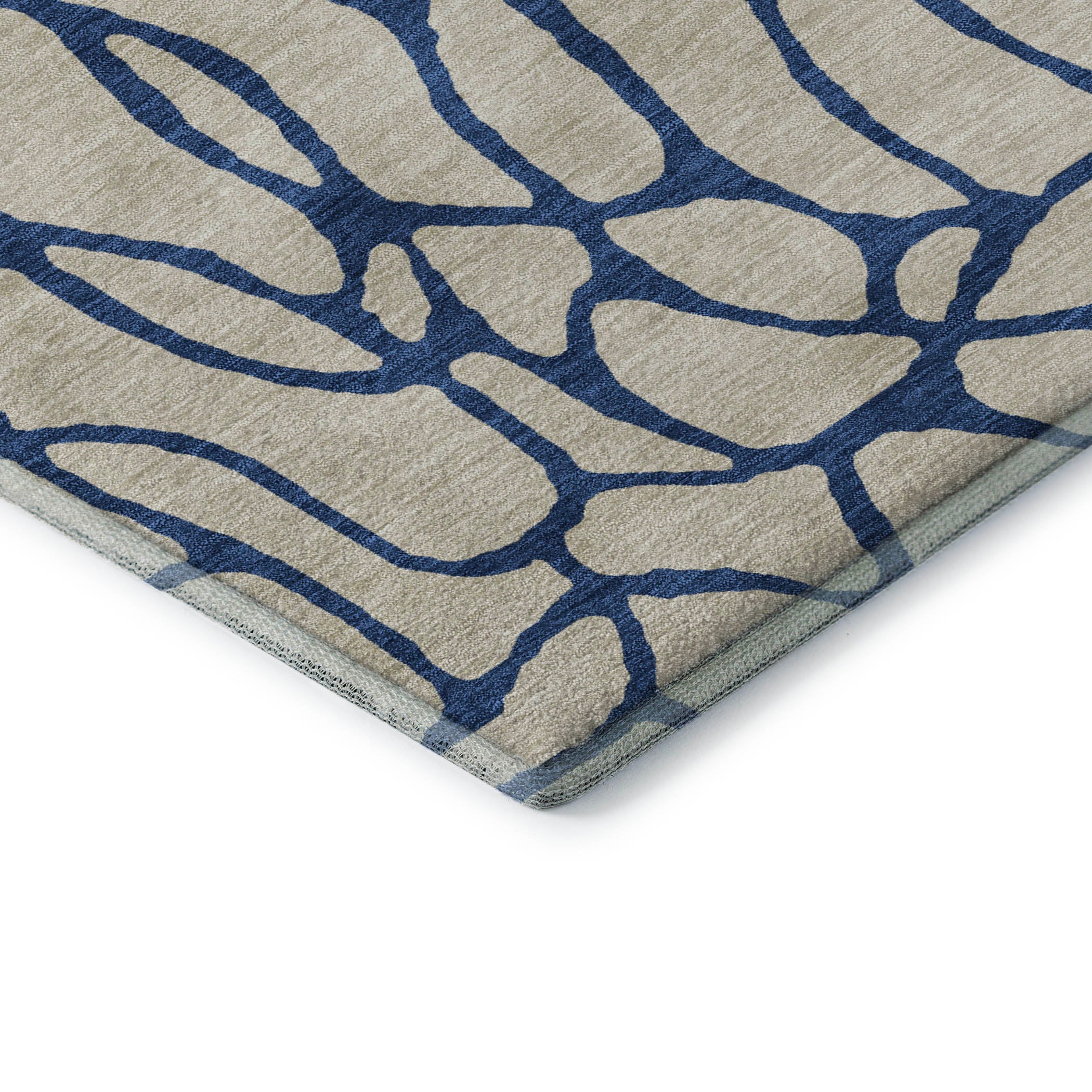 Santorini Machine Washable Transitional Beige Brown Rug 1'8" x 2'6" #shape_Rectangle