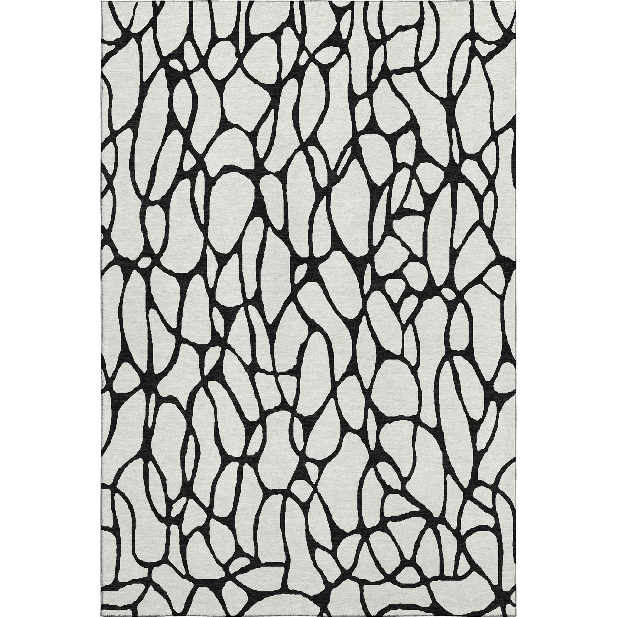 Santorini Machine Washable Transitional Ivory Rug 2'6" x 3'10" #shape_Rectangle