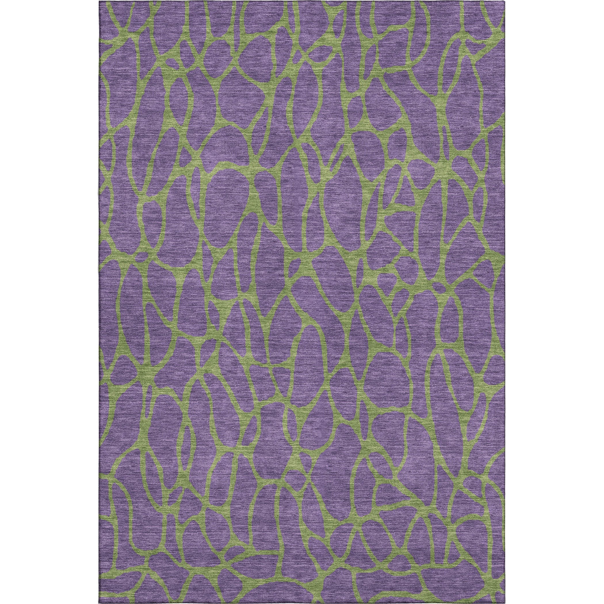 Santorini Machine Washable Transitional Purple Rug 2'6" x 3'10" #shape_Rectangle