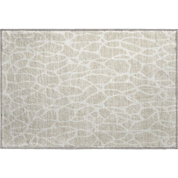Dublin Machine Washable Transitional Beige Brown Rug 1'8" x 2'6"