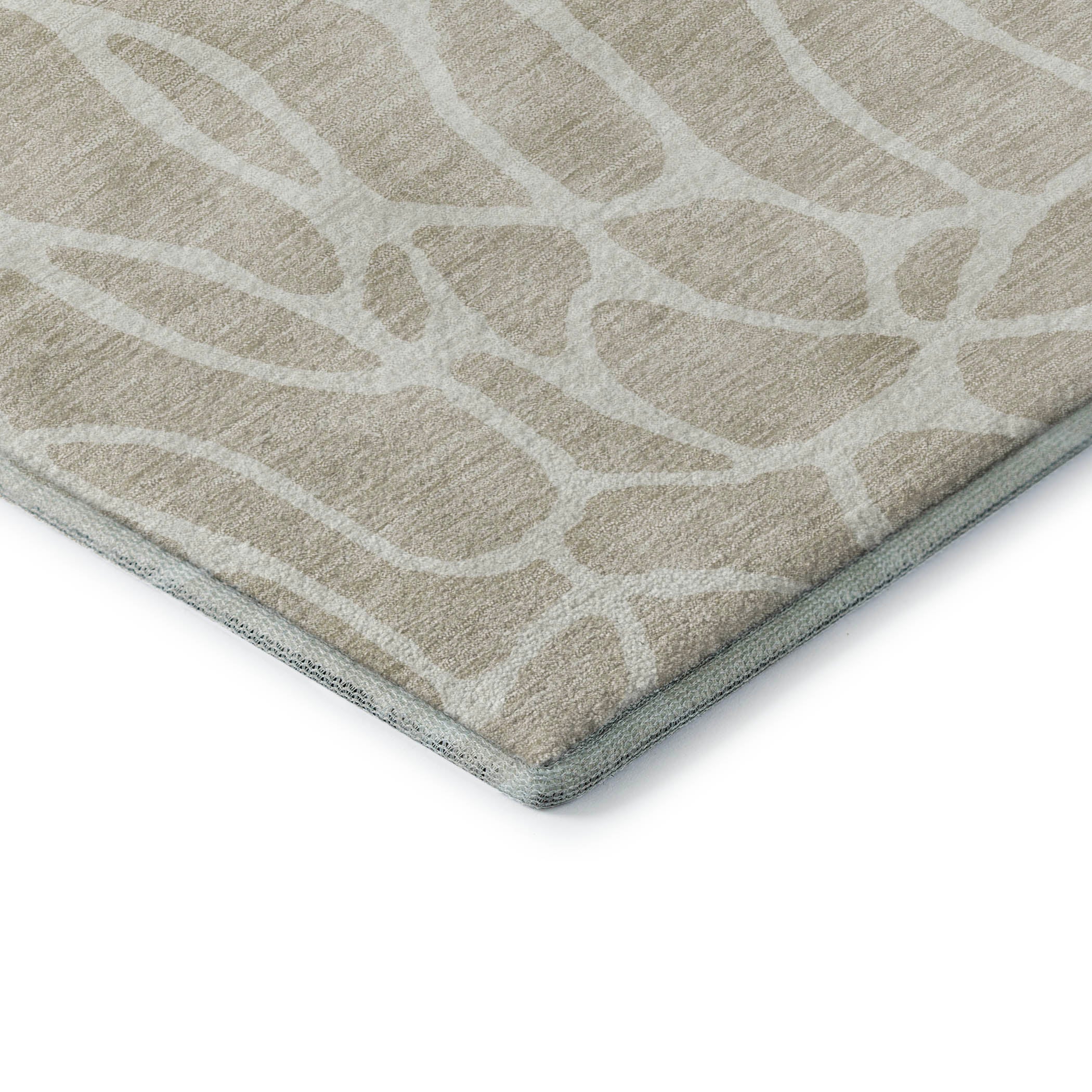 Dublin Machine Washable Transitional Beige Brown Rug 1'8" x 2'6" #shape_Rectangle