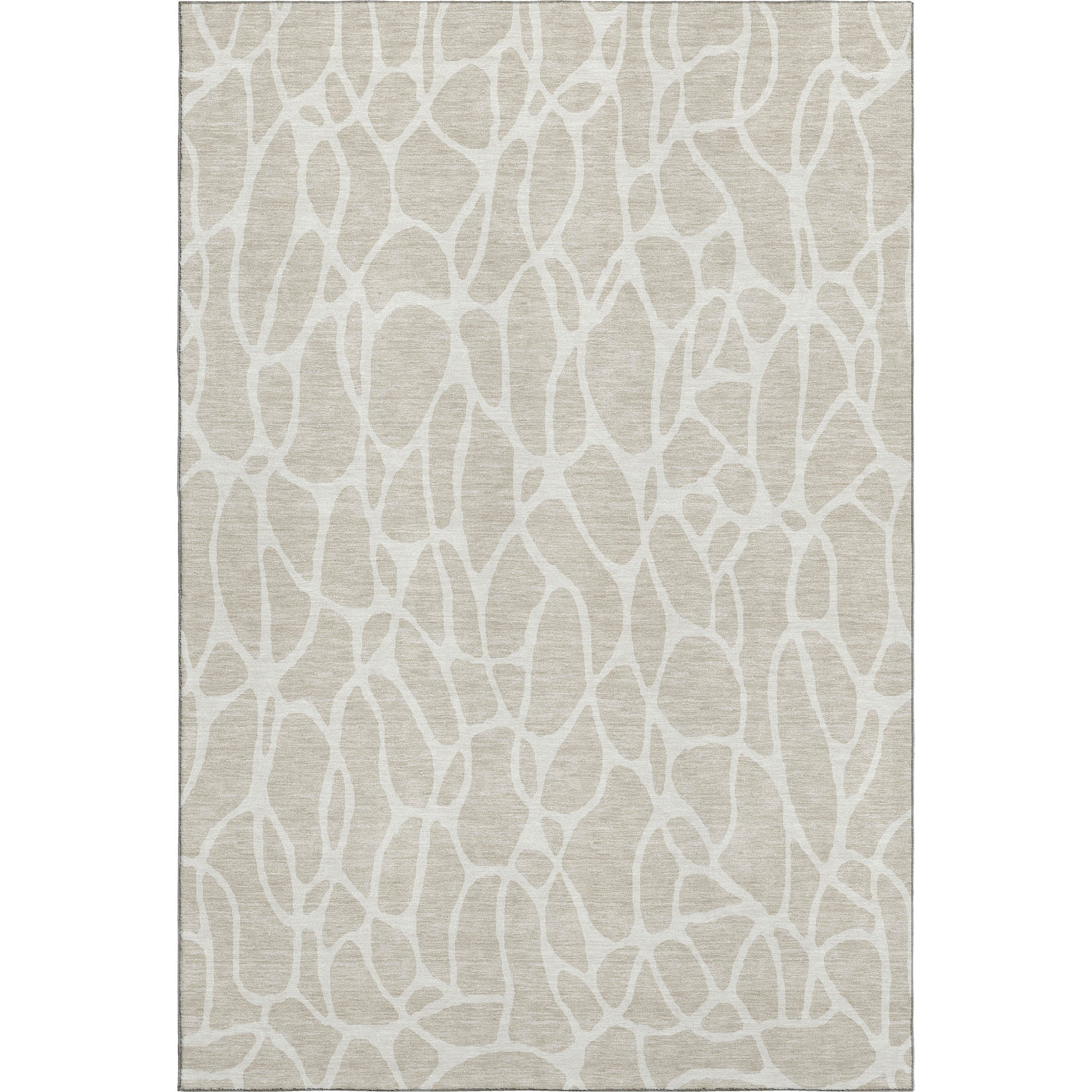 Dublin Machine Washable Transitional Beige Brown Rug 2'6" x 3'10" #shape_Rectangle