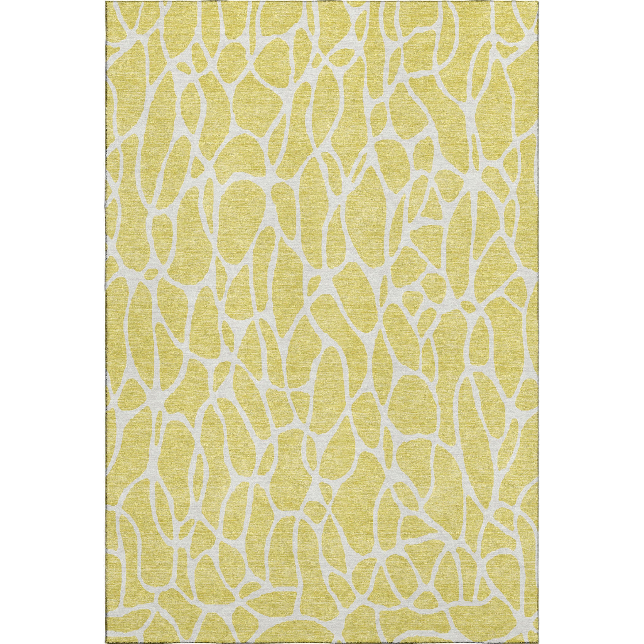 Dublin Machine Washable Transitional Yellow Gold Rug 2'6" x 3'10" #shape_Rectangle